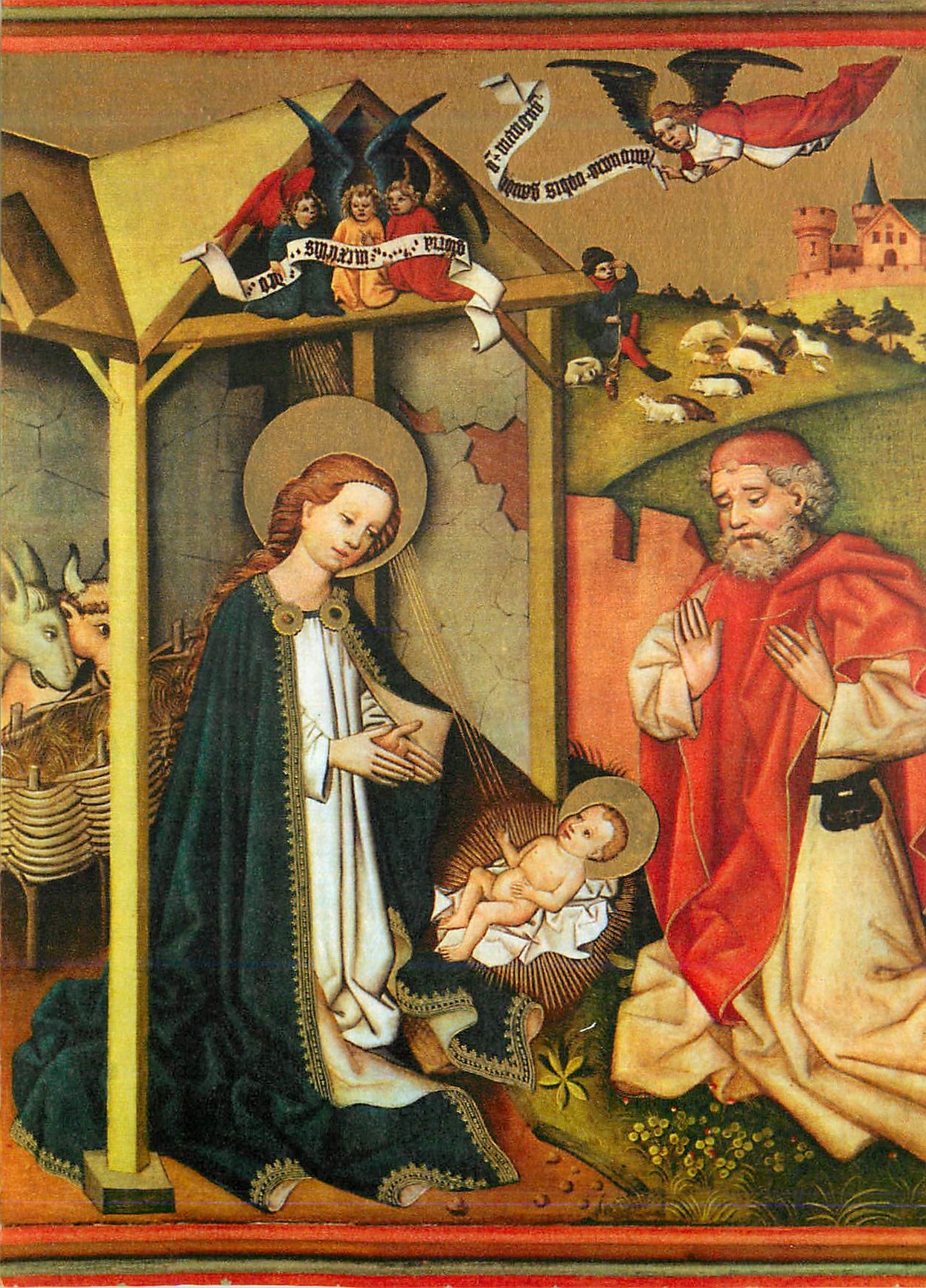 CPM Augustinermuseum Freiburg La Nativite Die Geburt Christi (Vers 1470)