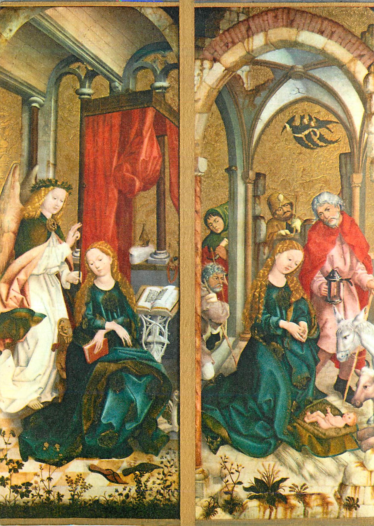 CPM Germanisches National Museum Nurnberg L'Annonciation La Nativite Martin Schwarz (vers 1480)