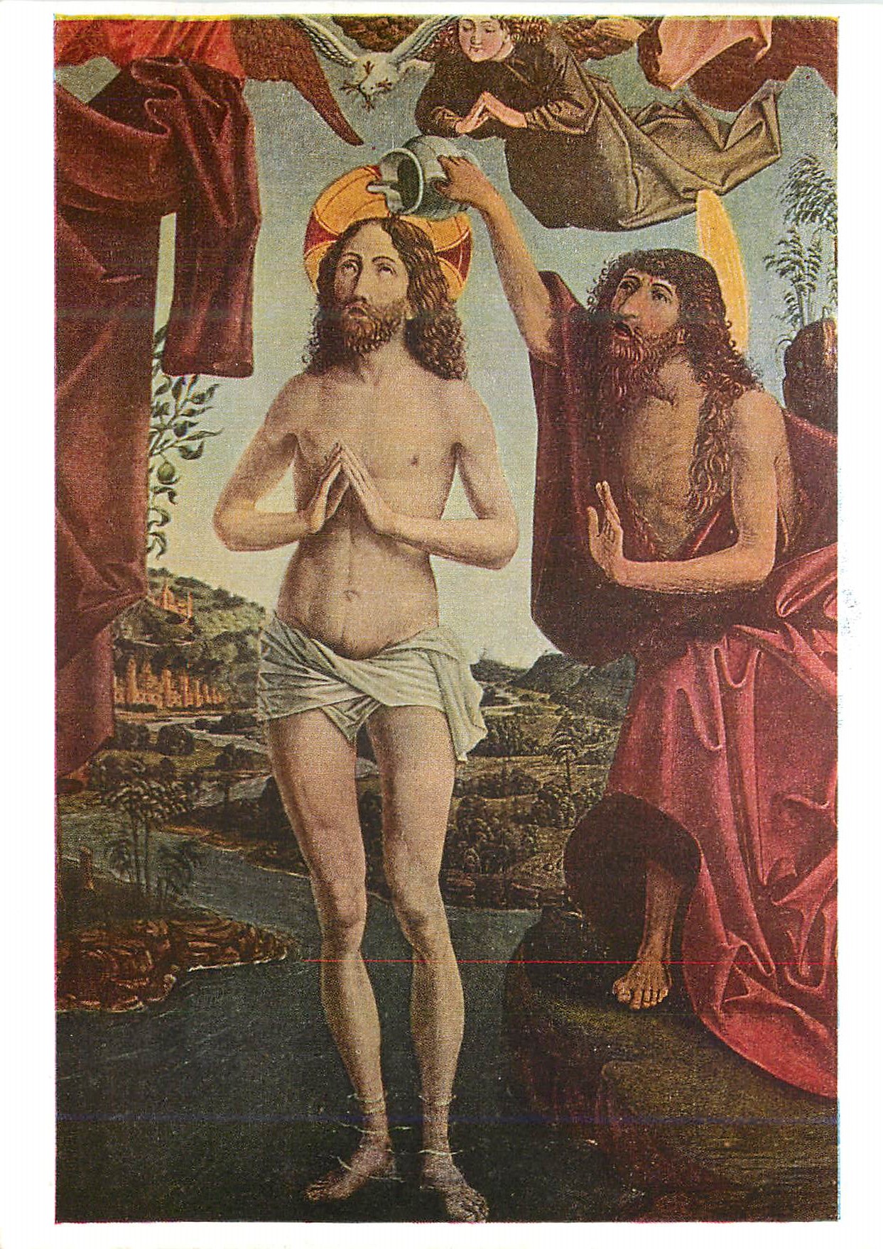 CPM Taufe Christi St Wolfgang Hochal'ar der Pfarrkirche 1481