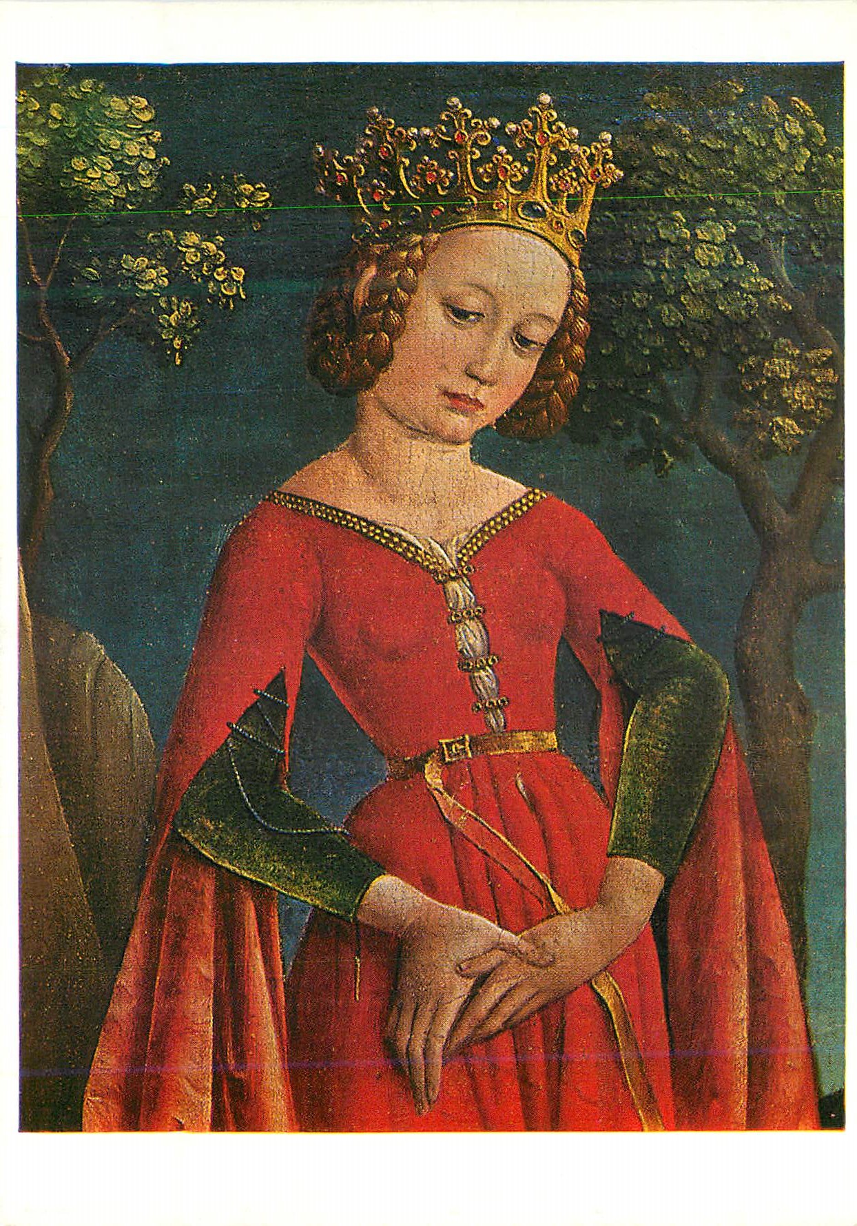 CPM Colmar Musee d'Unterlinden Ecole Haut Rhinoise 15e Siecle La Princesse