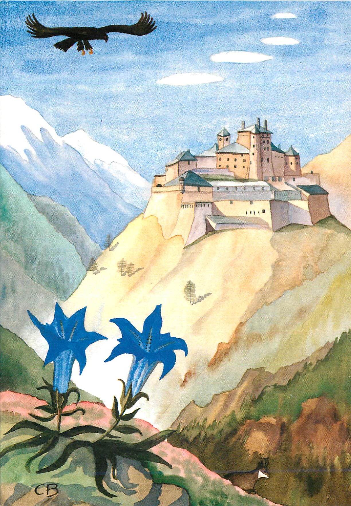 CPM Aquarelles Naives Colette Bruneliere
