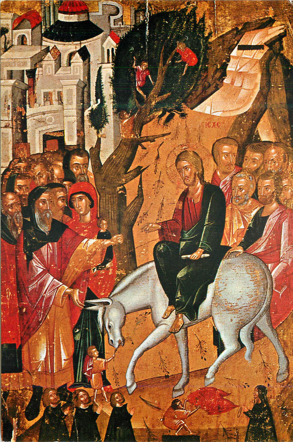 CPM Nicosie Les Rimeaux Icone du 16e Siecle Eglise de la Chrysaliniotissa