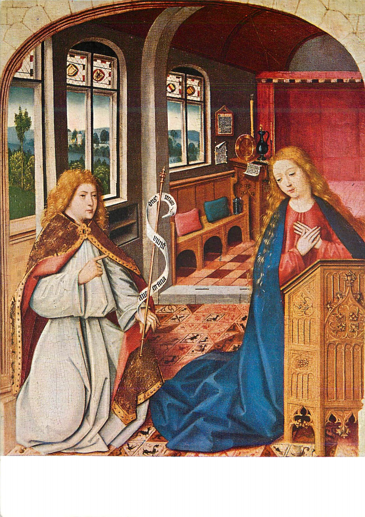 CPM Liesborner Meister um 1460 Altar der Stadtkirche in Lunen i W Verkundigung