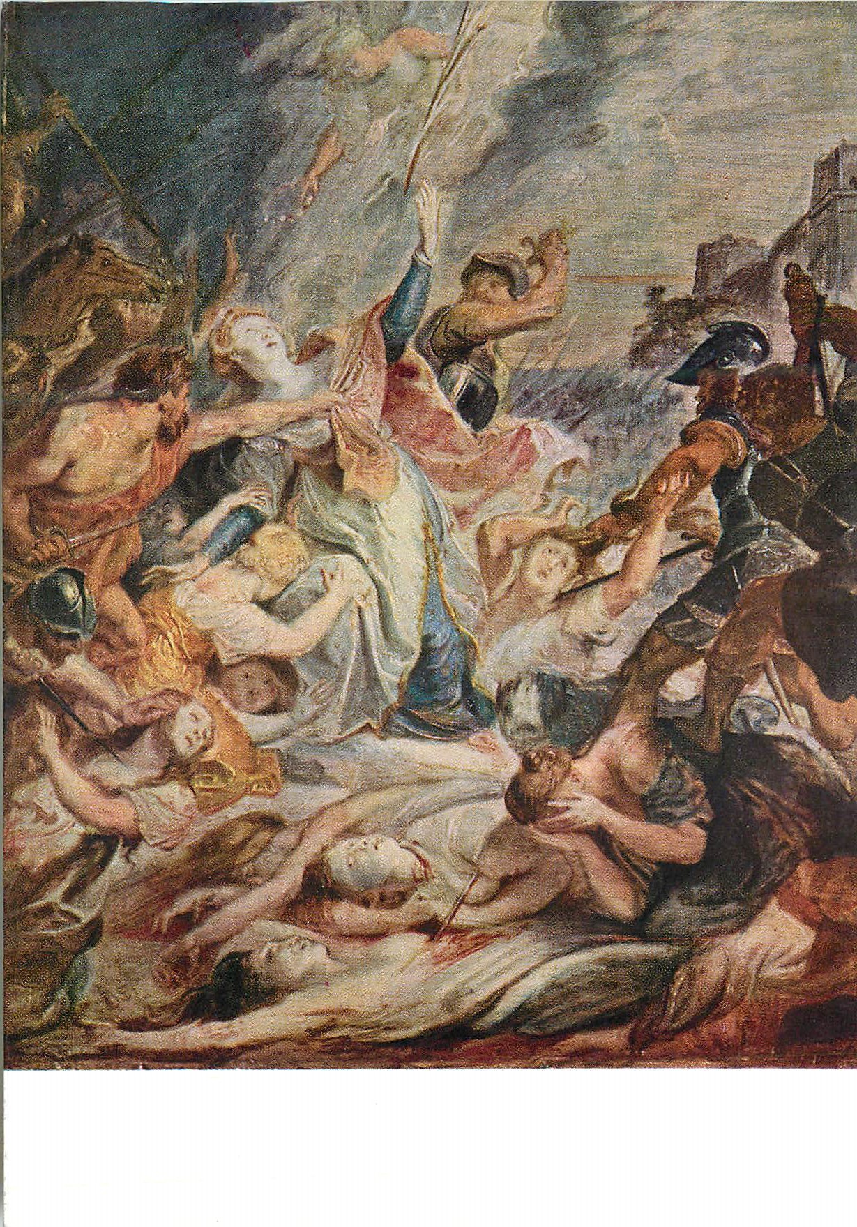 La Mort de l'empereur Hadrien — scène de massacre — éditeur inconnu, n° de série non visible