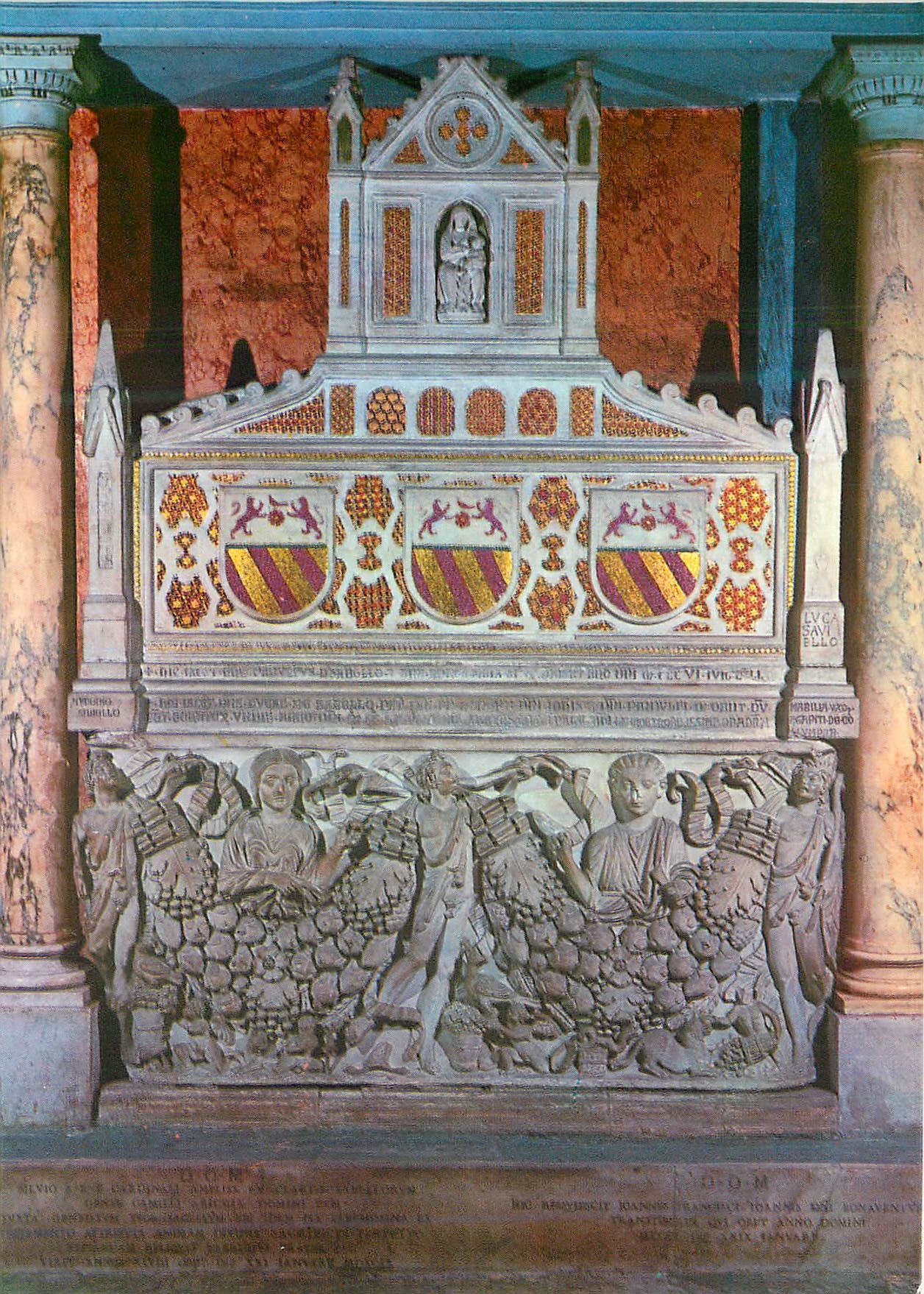 CPM Roma S Maria in Aracoeli Arnolfo di Combio Tombe de l'Savelli (S XIV)