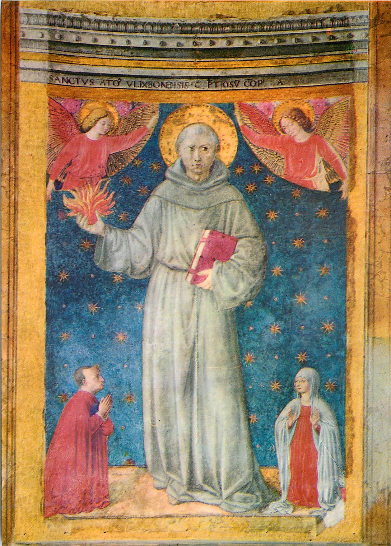 CPM Roma S Maria in Aracoeli Benozza Gozzoli S Antoine de Padoue (S XV)