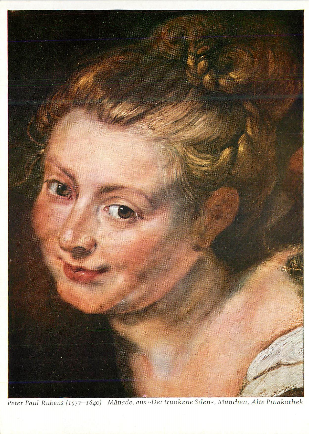 CPM Peter Paul Rubens (1577 1640) Munade aux Der Trunkene Silen Munchen Alte Pinakothek