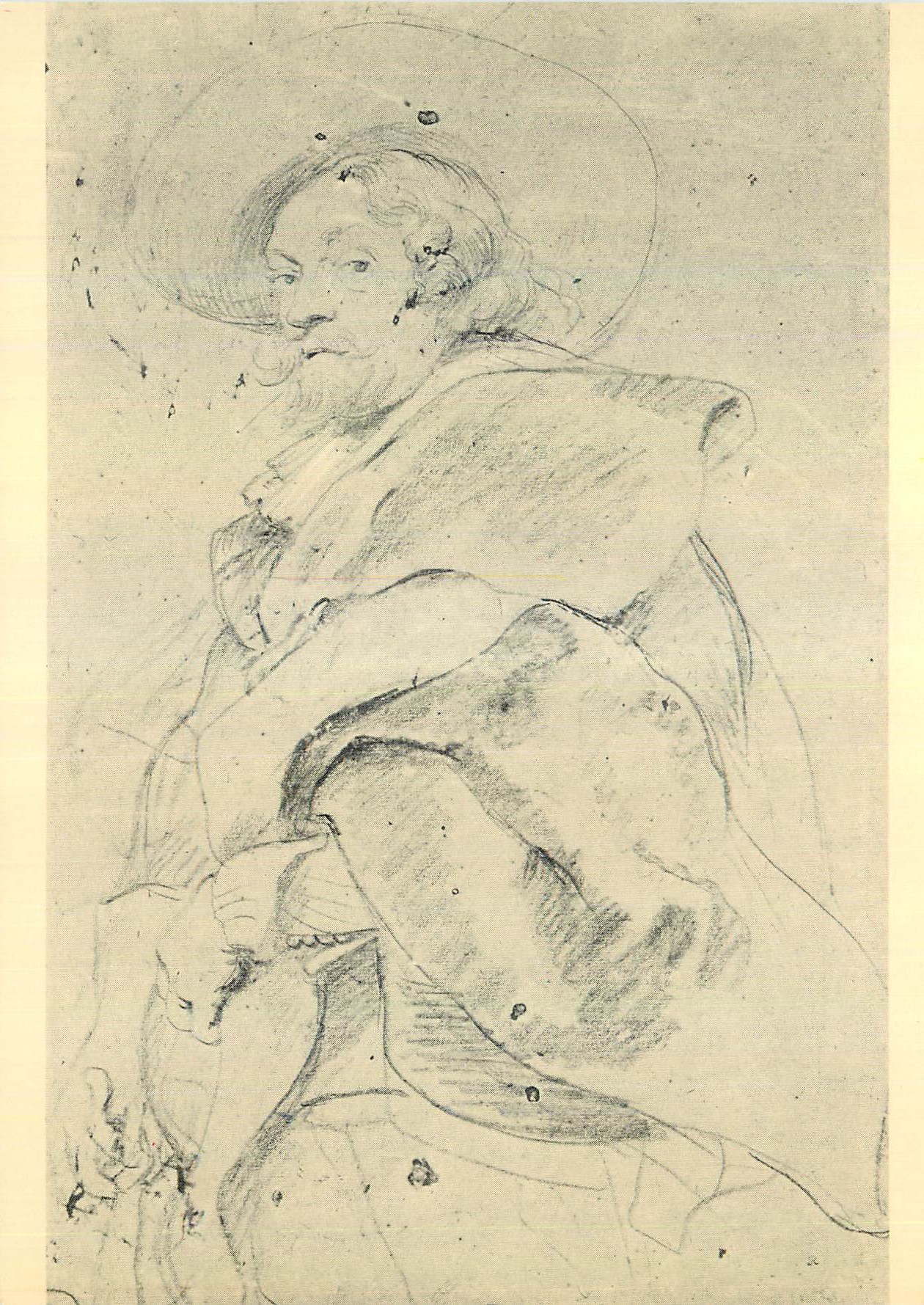 CPM Paris Musee du Louvre Exposition Rubens ses Maitres ses Eleves 10 Fevrier 15 mai 1978 Portrait de l'Artiste par Lui 