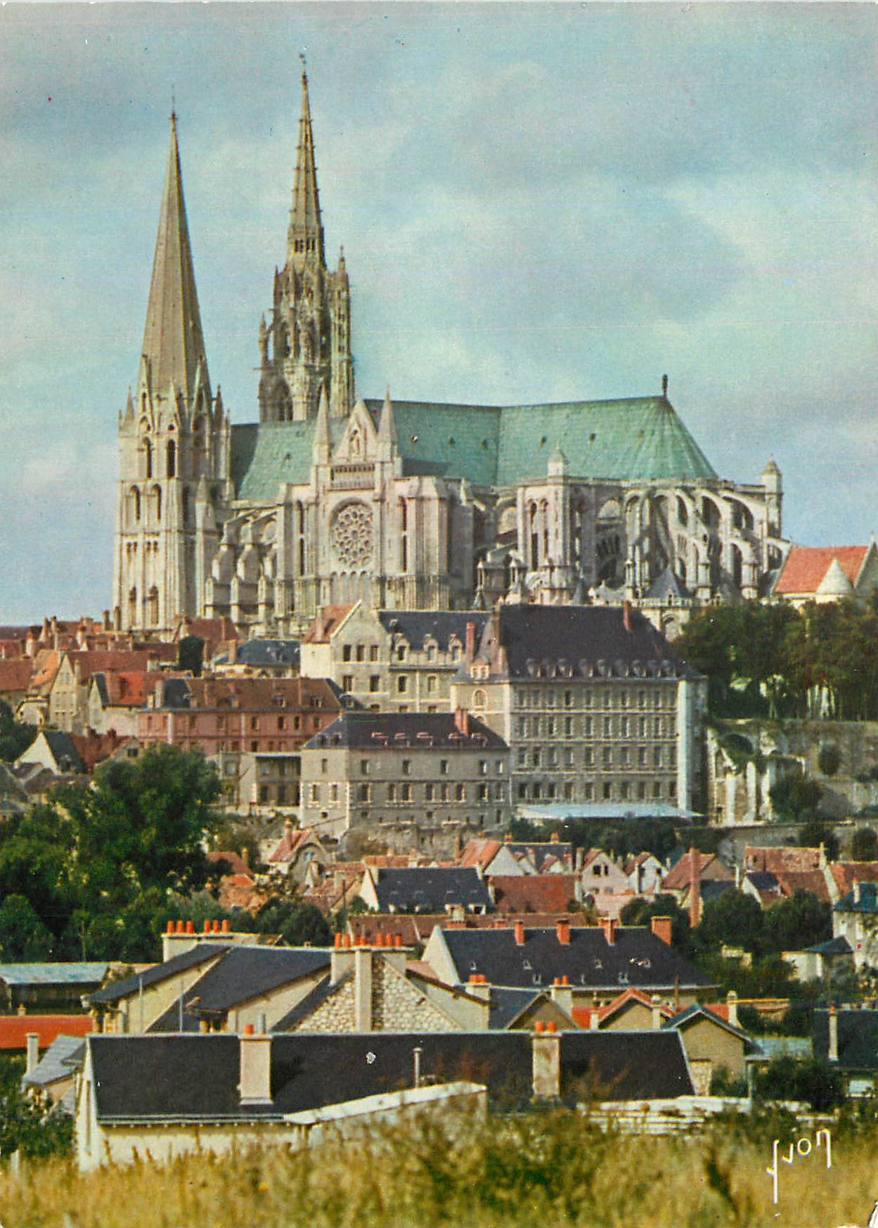 Rouen-Kathedrale — Panoramablick — Unbekannter Verlag
