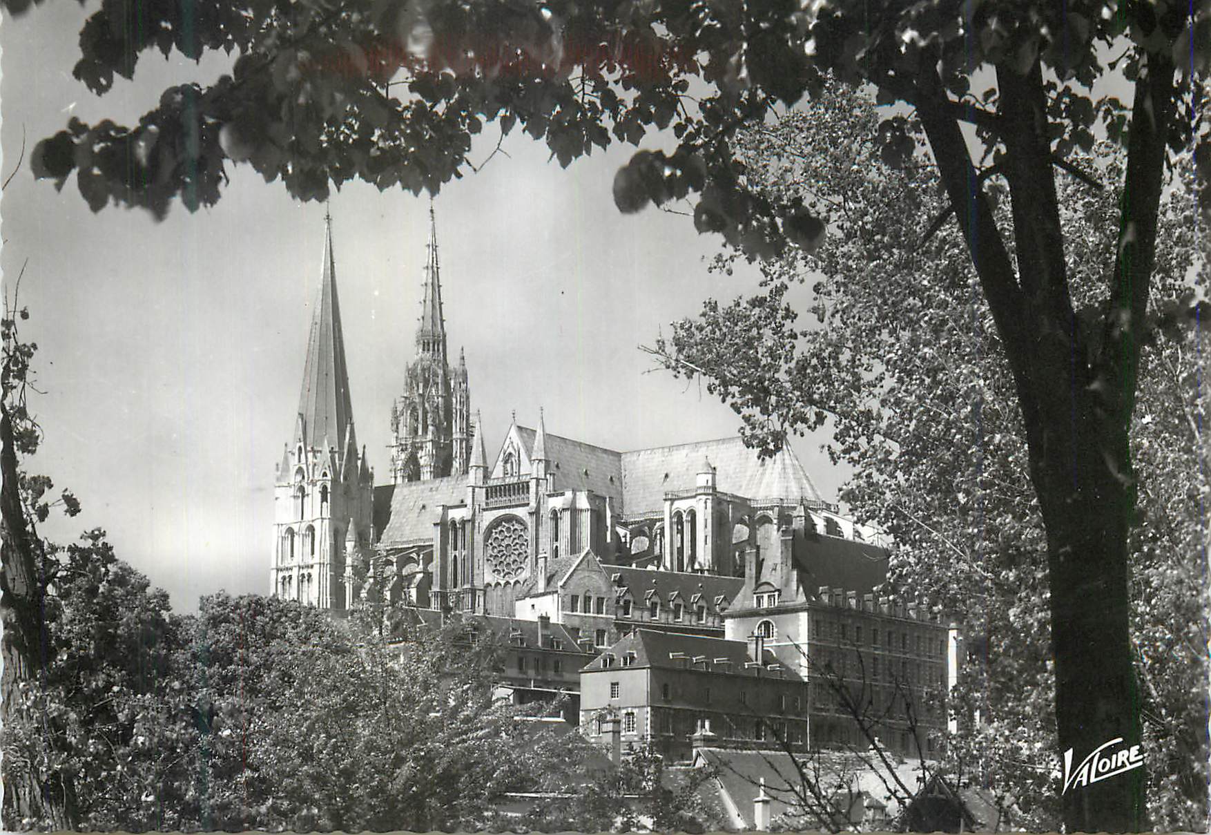 CPM Les Merveilles de Chartres (Eure et Loir) La Cathedrale (XIIe Siecle) ses deux Fleches et le Croisillon sud