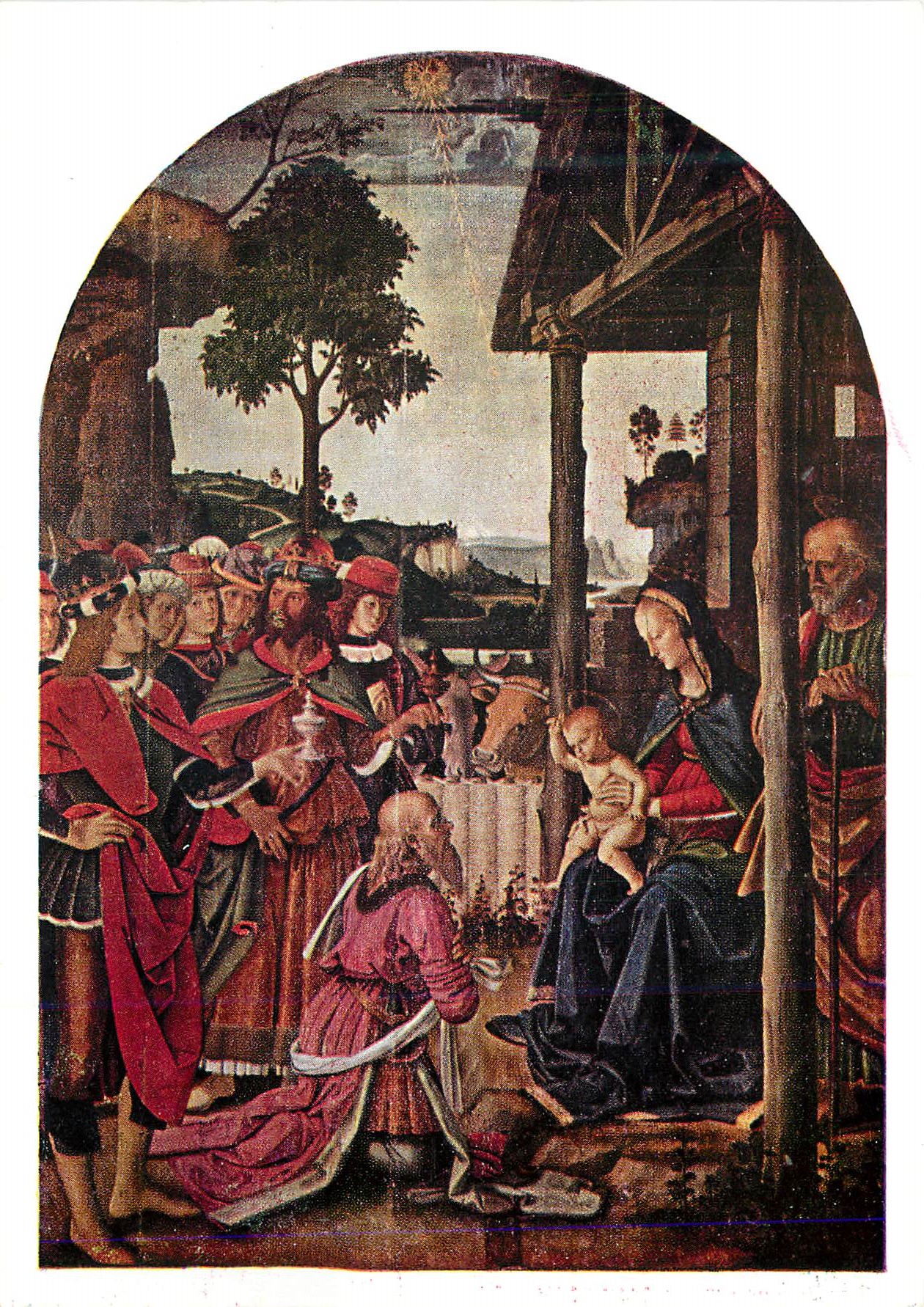 CPM Gallerie dell'Accademia Venezia Pietro Perugino (1445 1523) Adoration des Mages