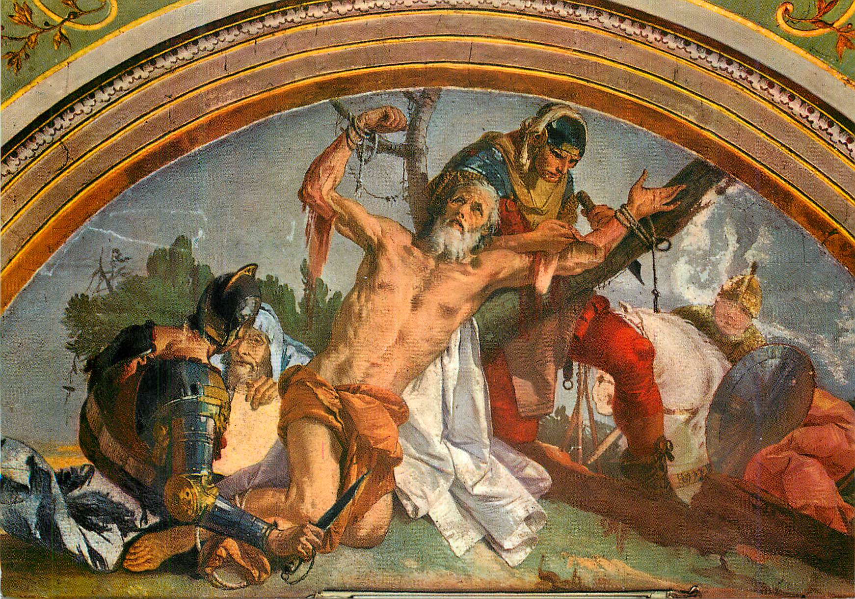 CPM Bergamo Cappella Colleoni Chapelle Colleoni Fresque de G B Tiepolo (1732 1733)