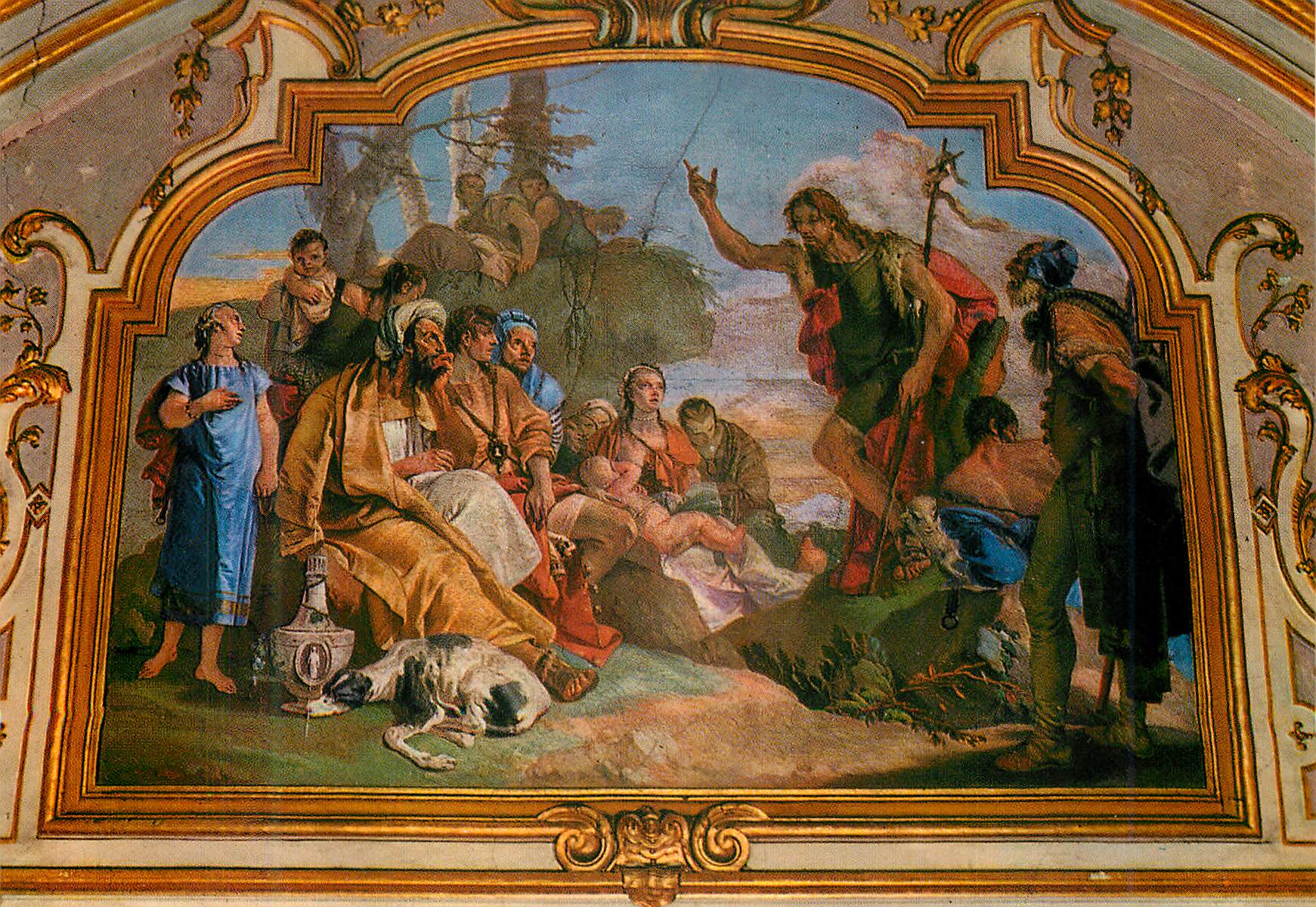 CPM Bergamo Cappella Colleoni Affresco di G E Tiepolo (1732 1733)