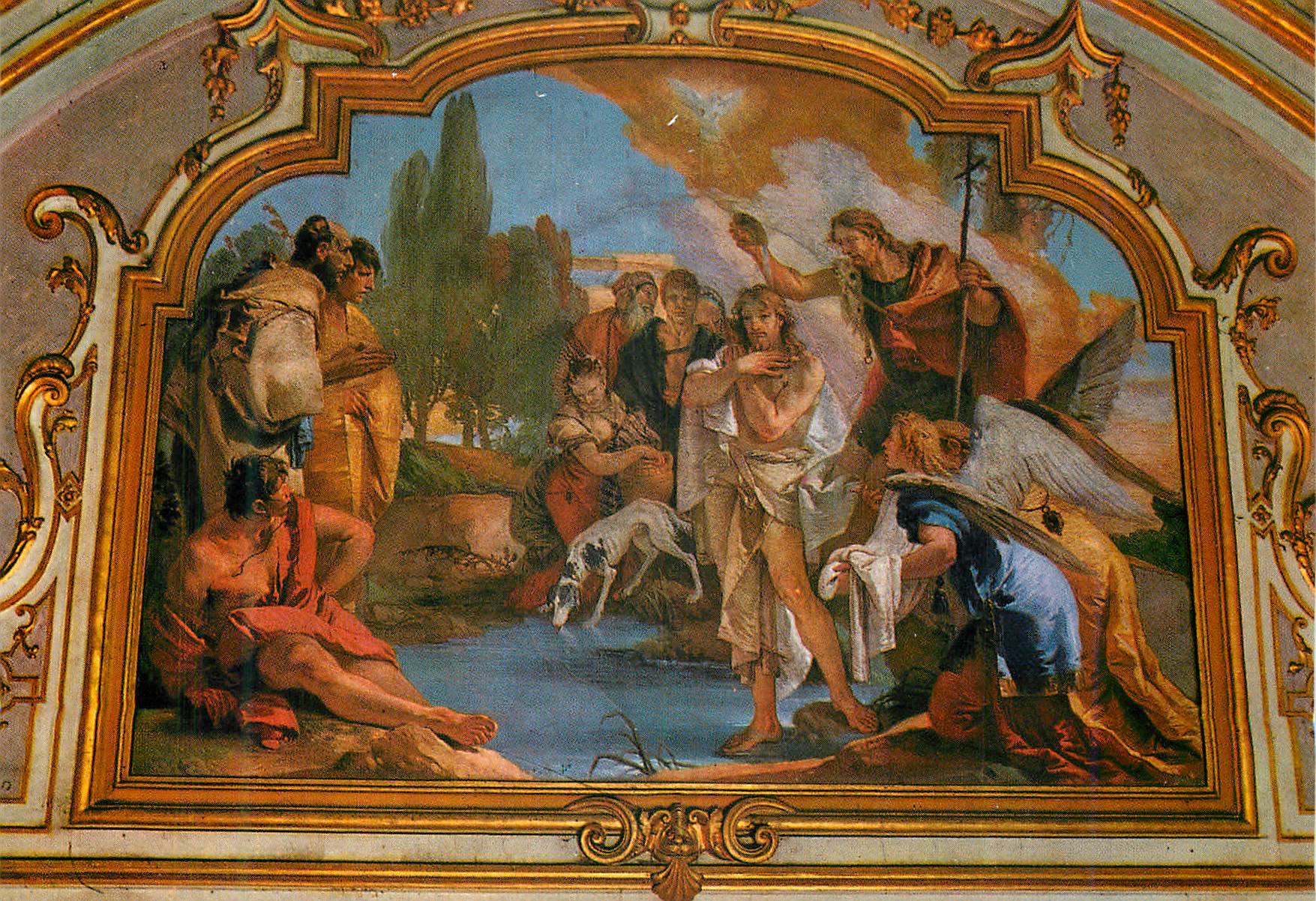CPM Bergamo Chapelle Colleoni Fresque de G B Tiepolo (1732 1733)