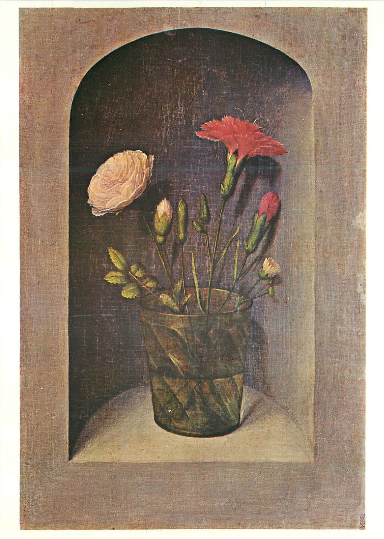 CPM Galerie Sisley (J Toussaint) Brussels Paris Jean Provost 1462 1529 Fleurs dans une Niche
