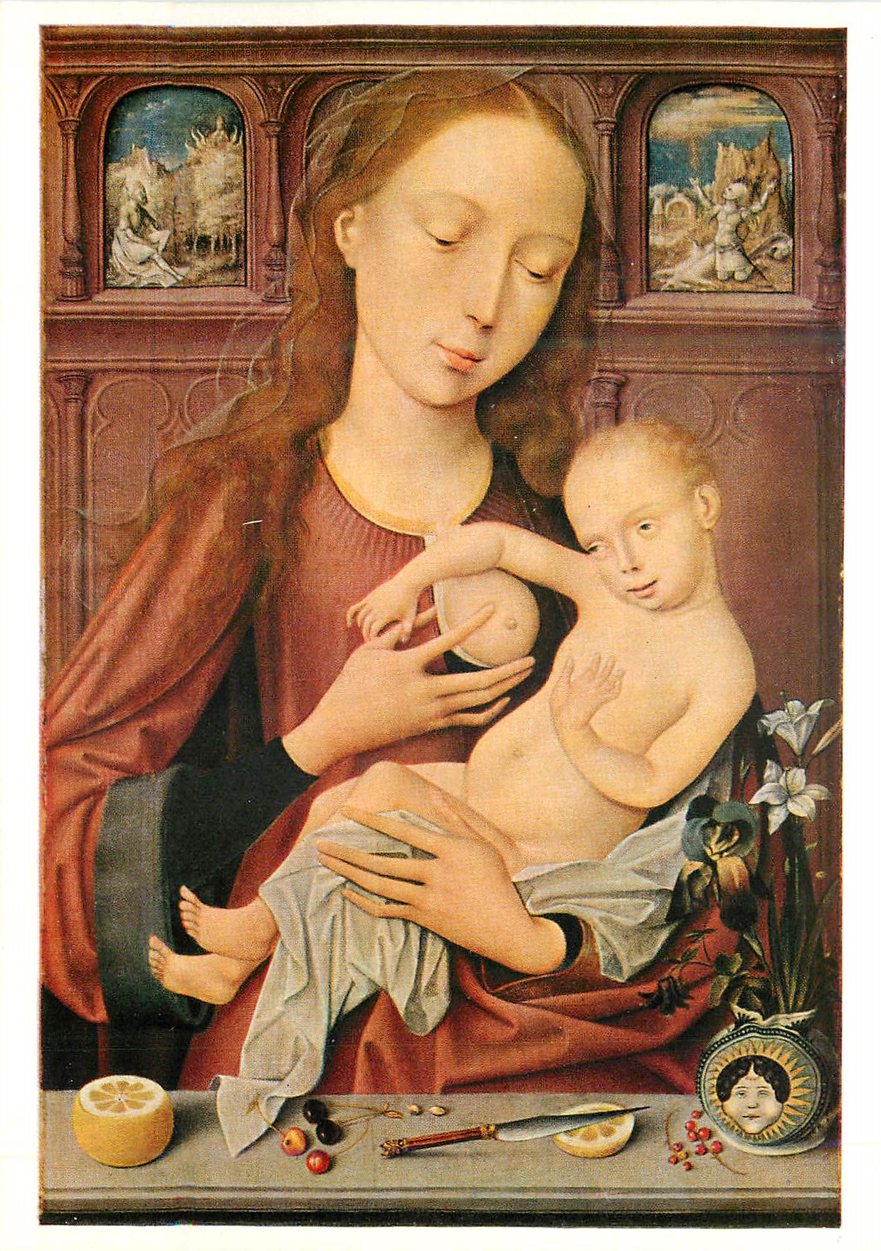 CPM Basel Kunstmuseum Niderlandischer Meister um 1500 La Vierge et l'Enfant