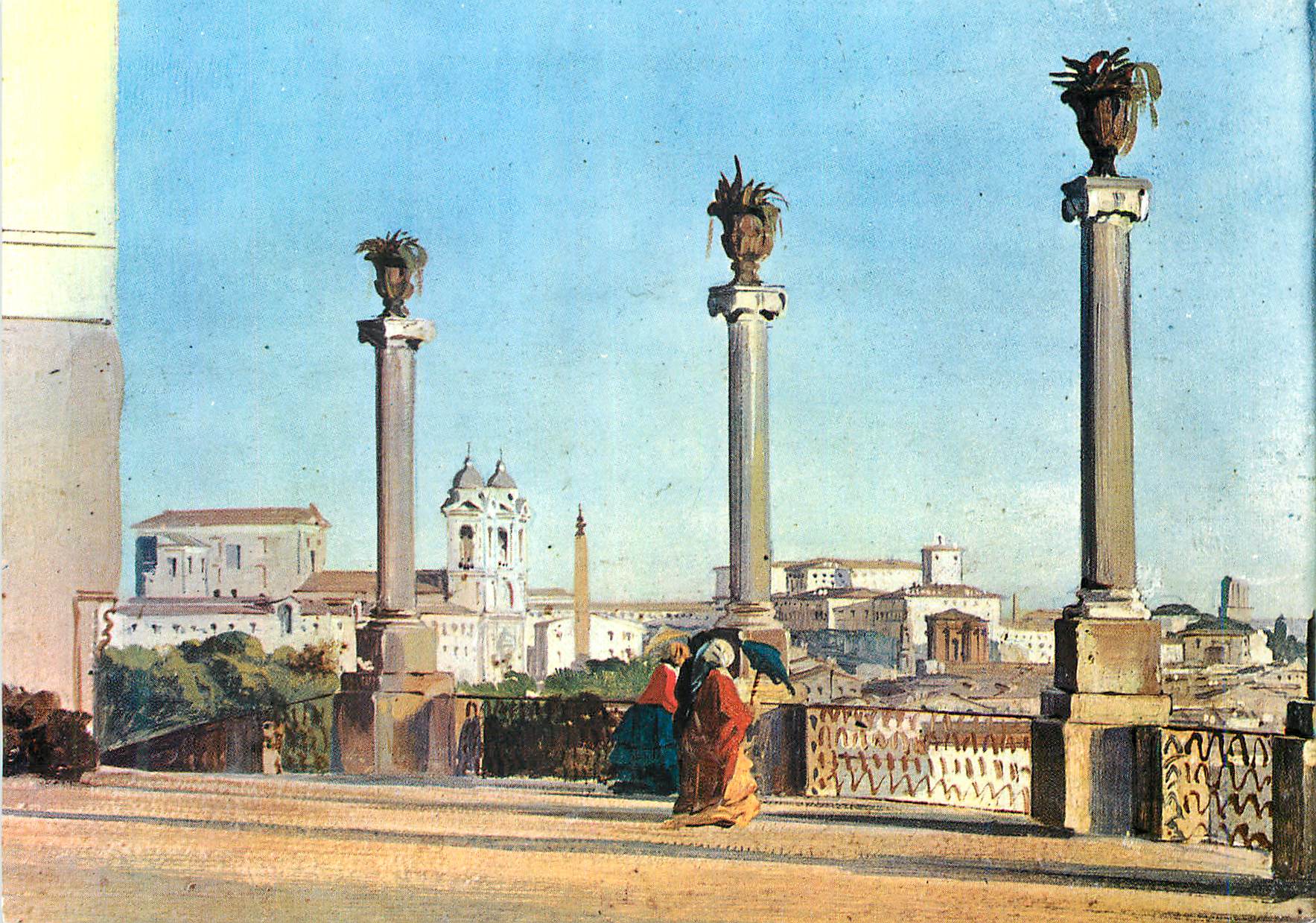 CPM Venezia Museo d'Arte Moderna Ca'Pesaro Ippolito Caffi Monte Pincio