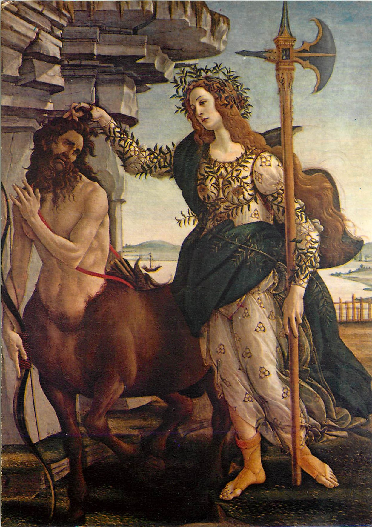CPM Firenze Galerie Uffizi Botticelli Pallade e il Centauro