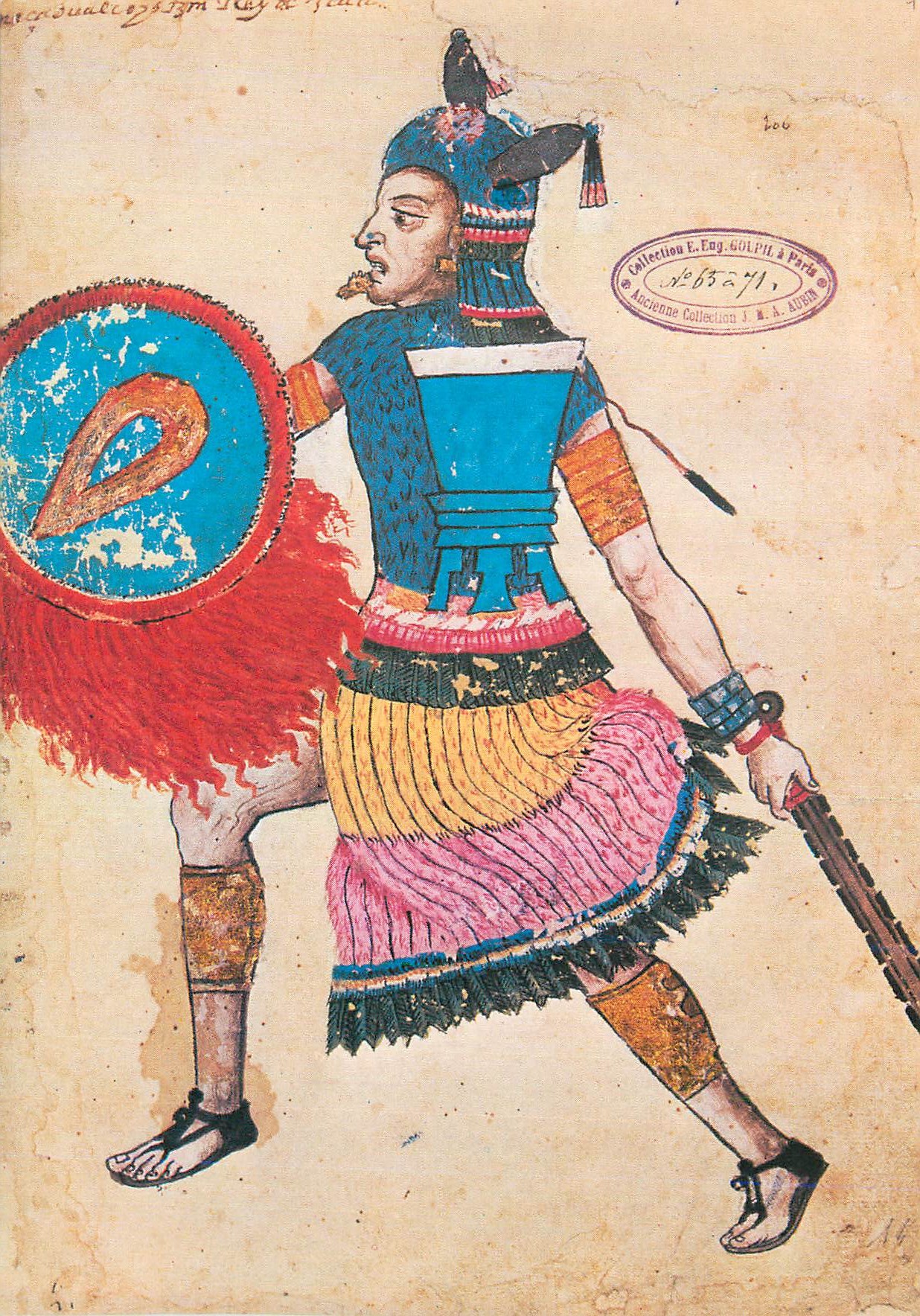 CPM Bibliotheque Nationale Nezahualcoyotl Roi de Texcoco Poete et Philosophe (1402 1472) Codex Ixtlxochitl 16e Siecle