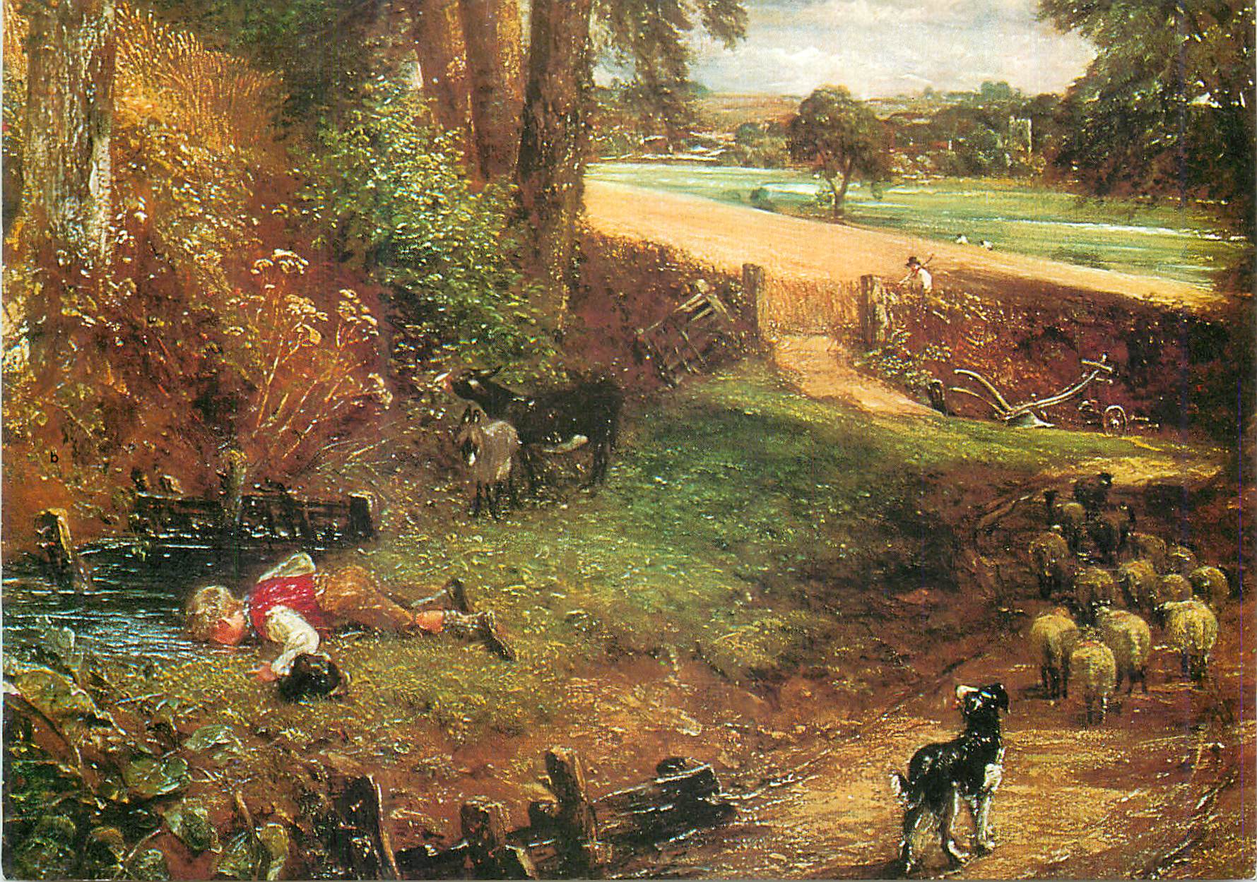 CPM The National Gallery London The Cornfield (Detail)
