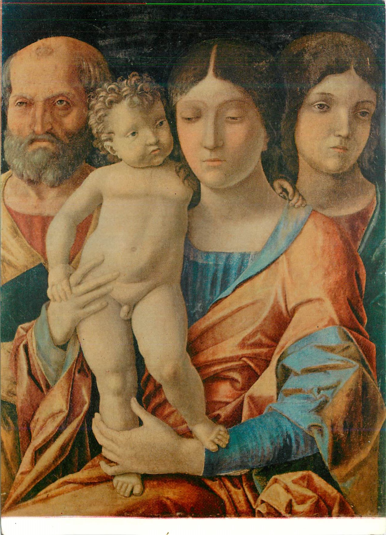 CPM Verona Museo Di Castelvecchio Andrea Mantegna Sainte Famille et une Sainte