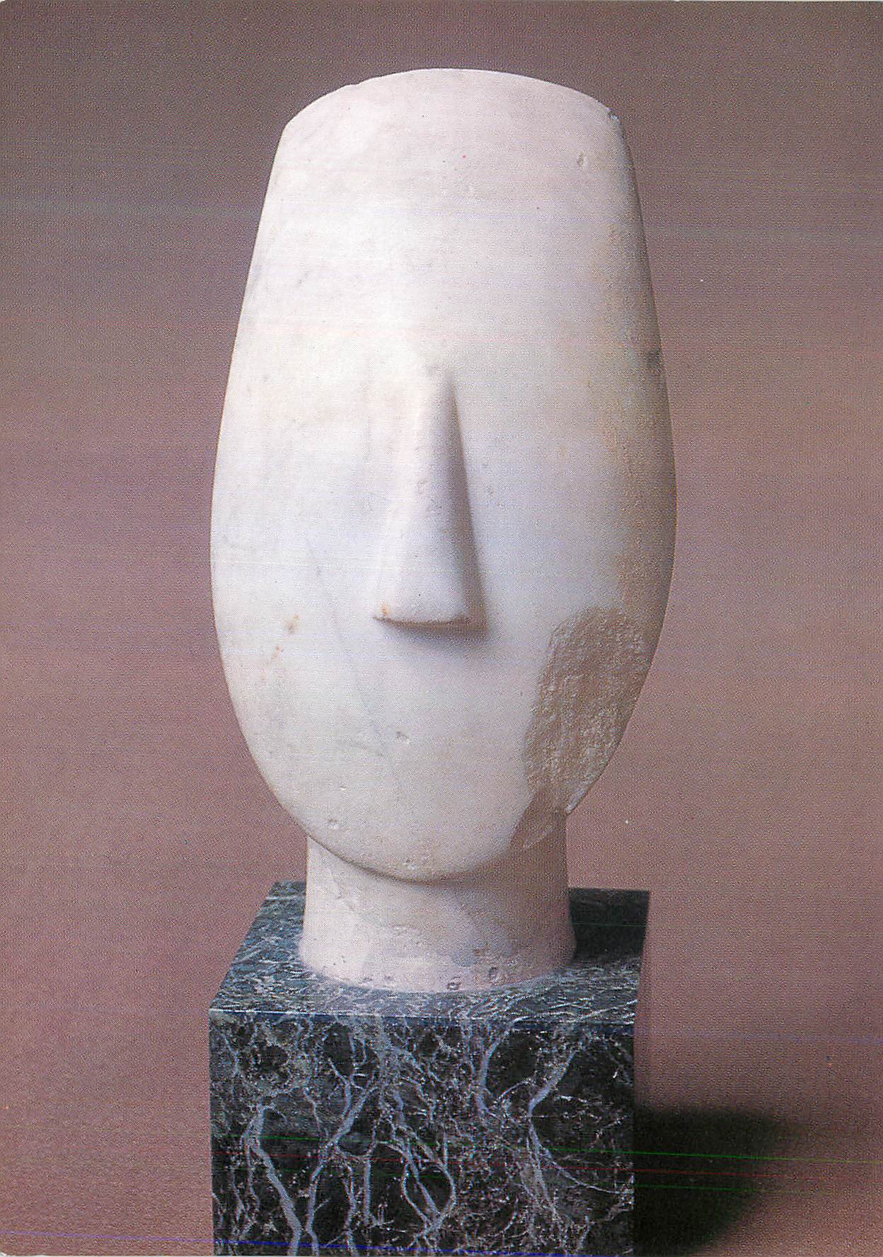 CPM Paris Musee du Louvre Departement des Antiquites Grecques et Romaines Idole (Tete)