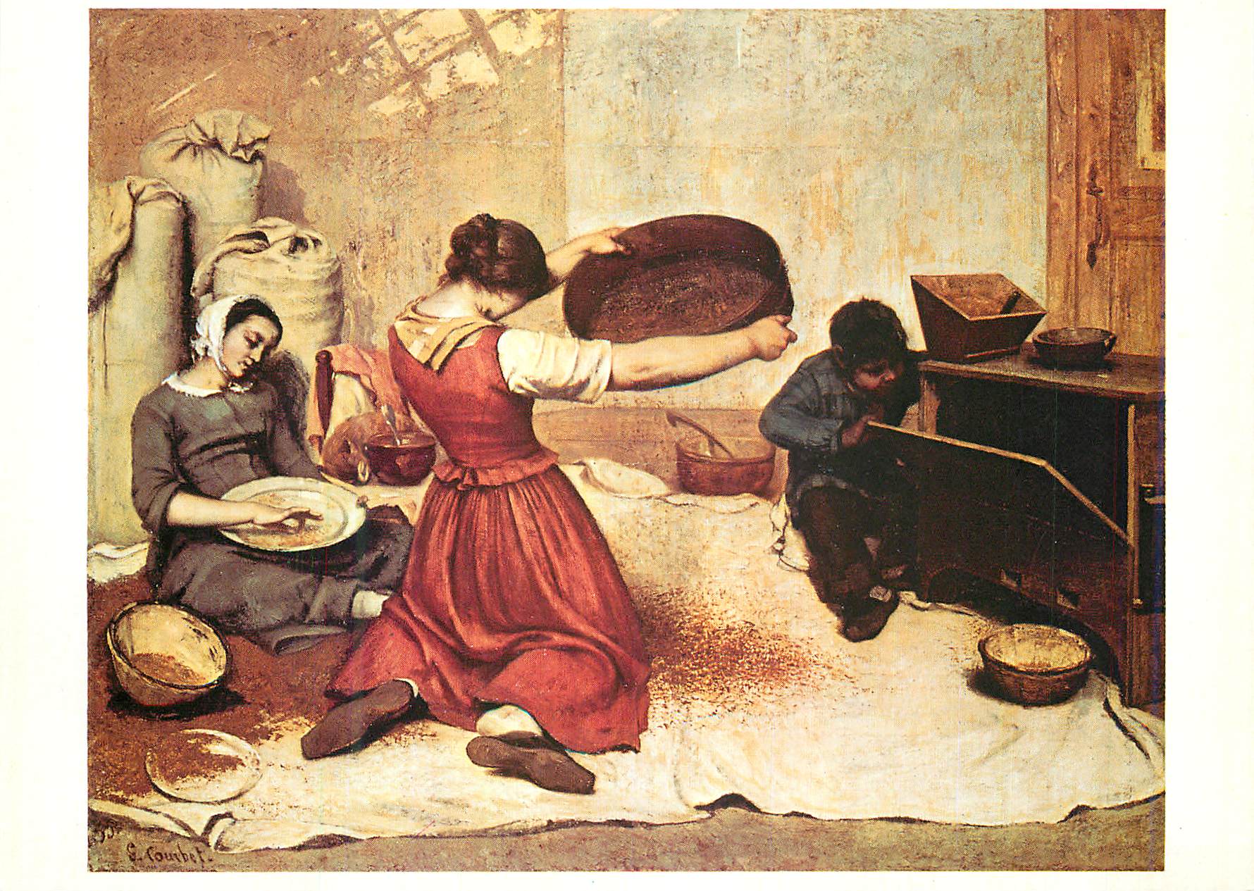 CPM Paris Grand Palais Gustave Courbet (1819 1877) les Cribleuses de Ble 1853 1854