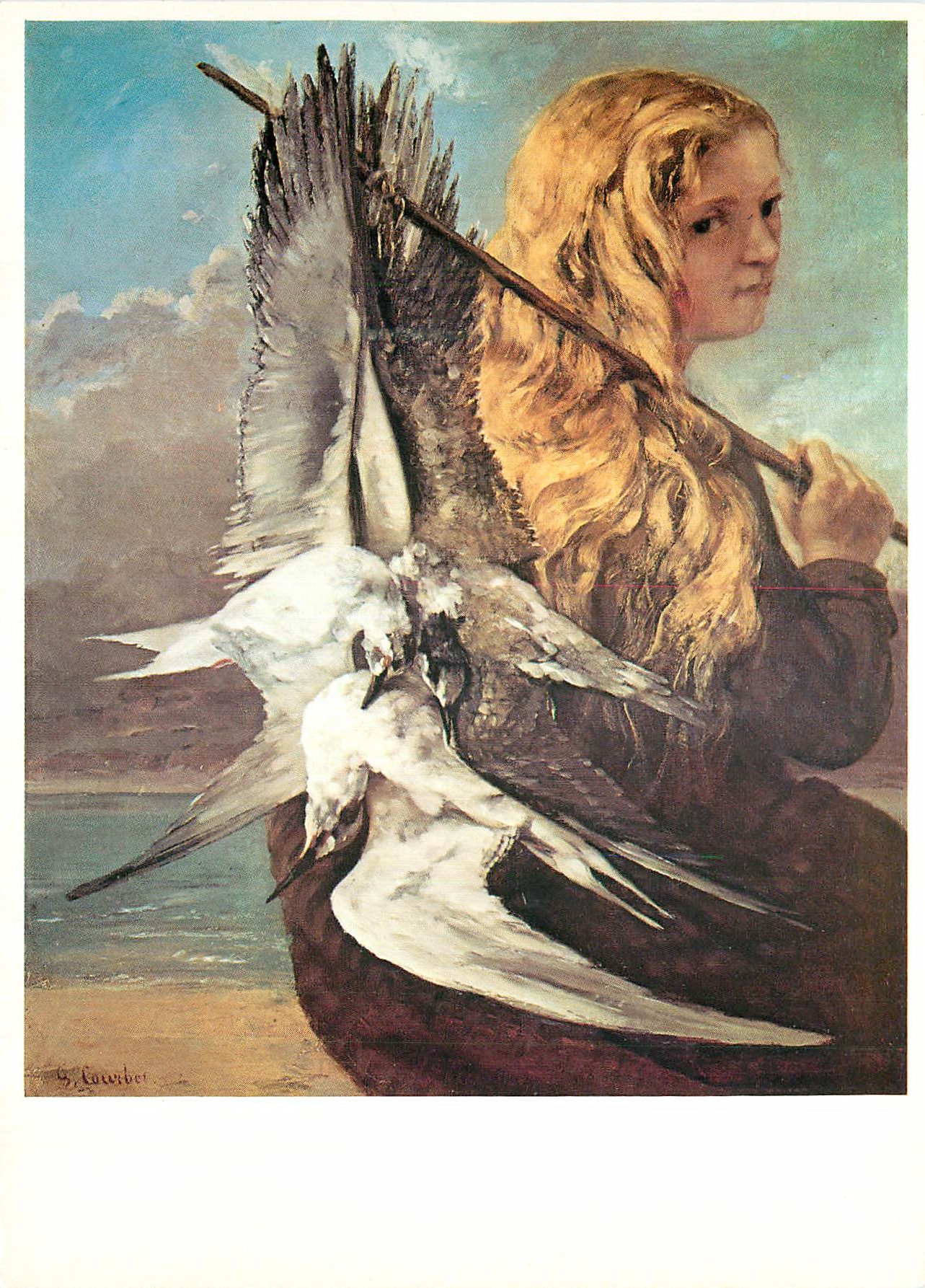 CPM Paris Grand Palais Gustave Courbet (1819 1877) la Jeune Fille aux Mouettes Trouville