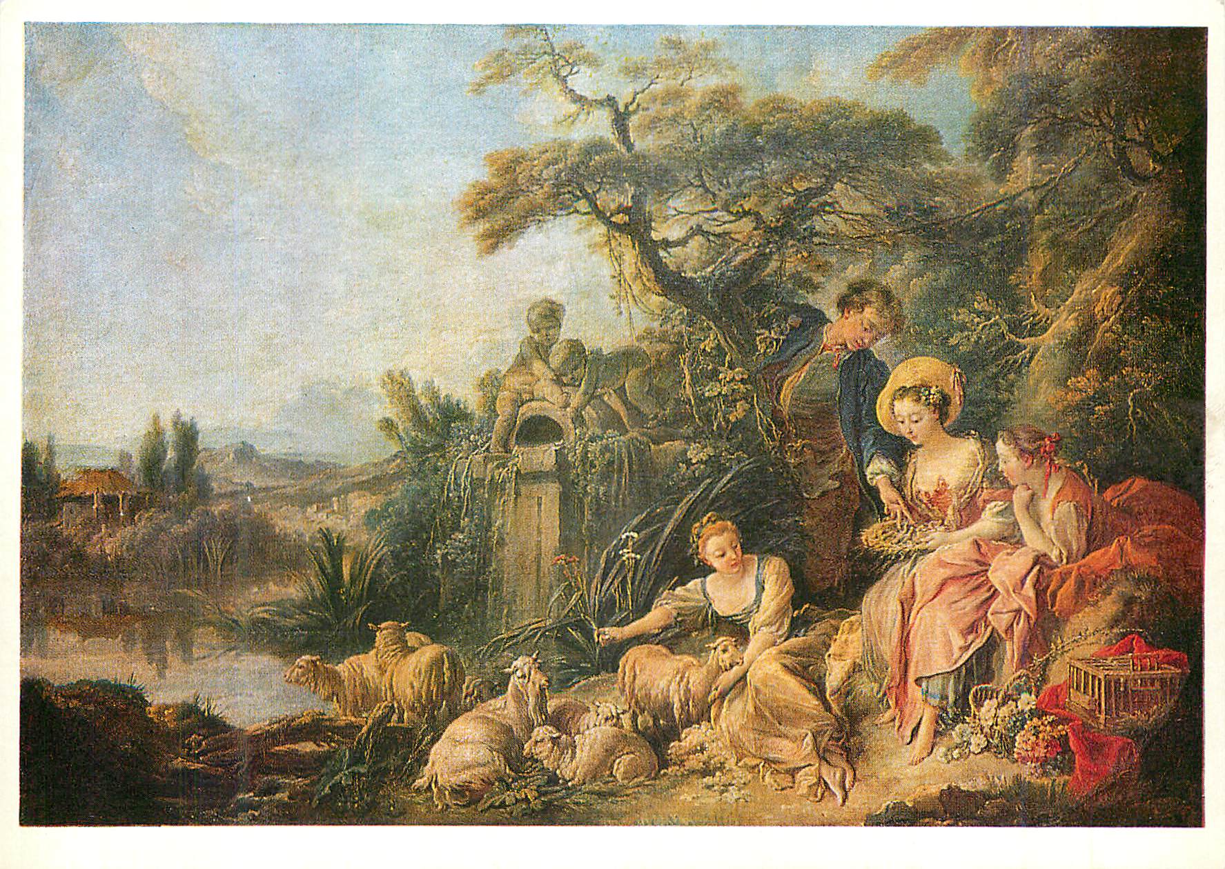 CPM Musee du Louvre Francois Boucher (1703 1770) le Nid