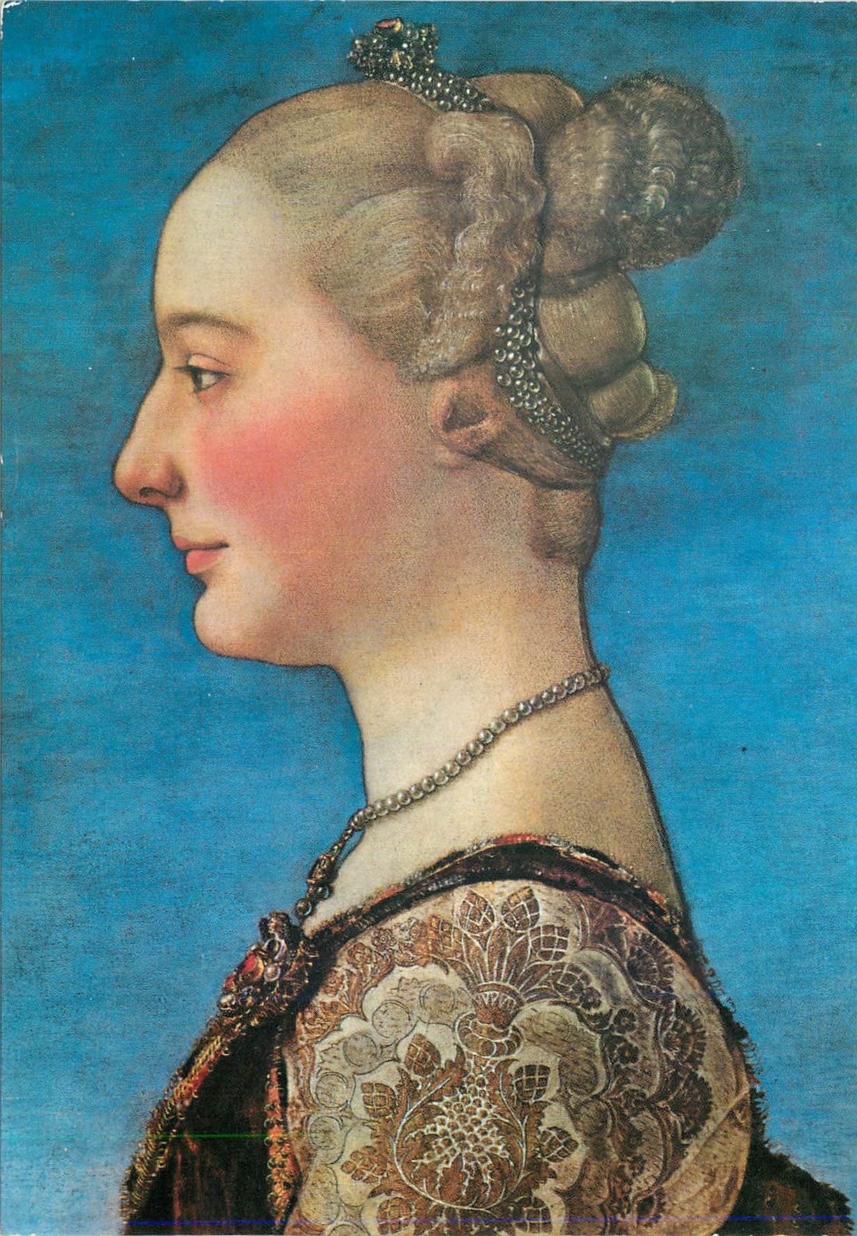 CPM Firenze Galleria Uffizi Portrait de Dame