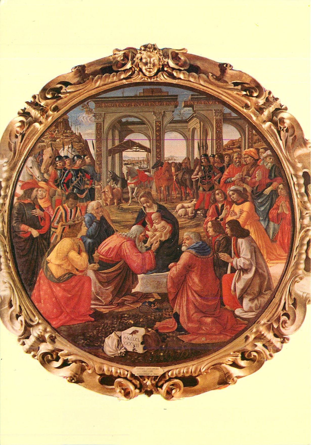 CPM Firenze Galleria Uffizi l'Adoration des Mages