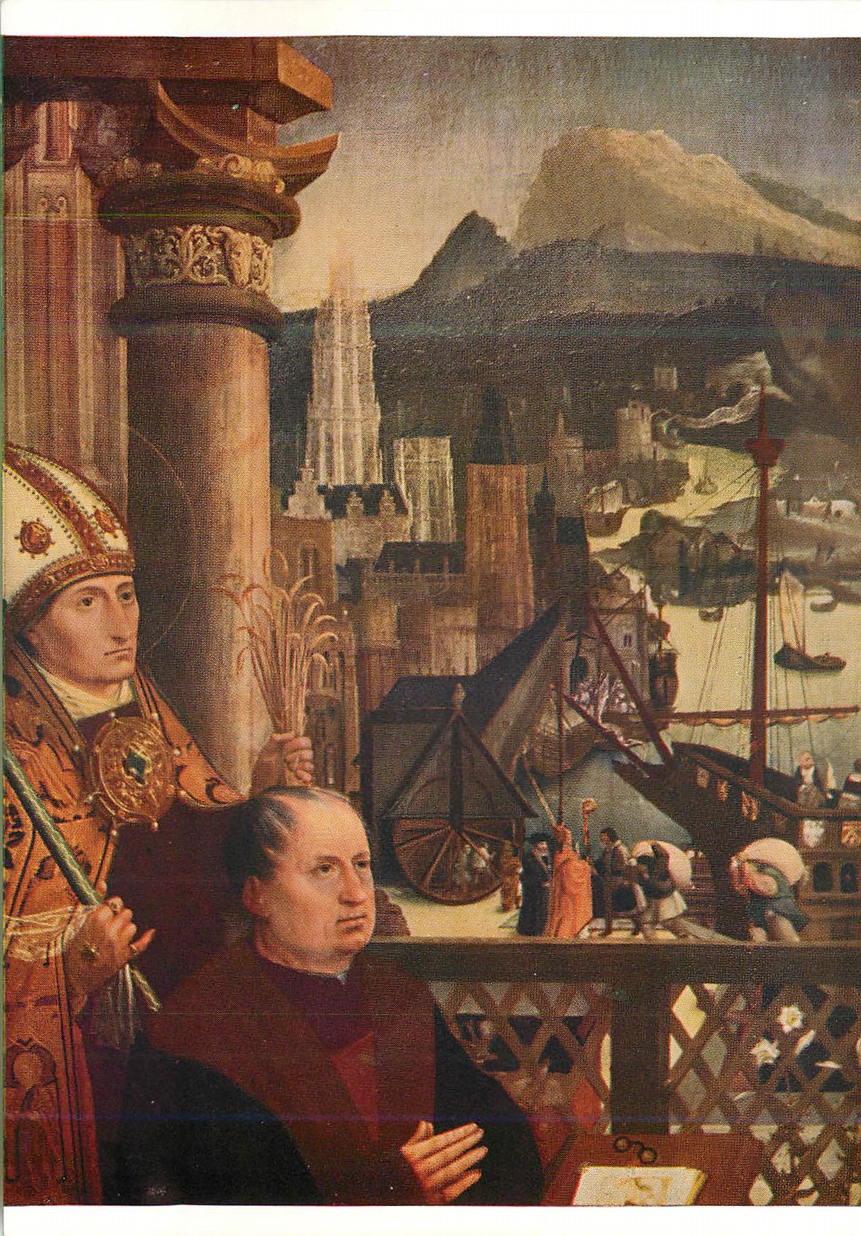 CPM Brugge Stadsmuzeum Jan Provost (1462 1529) Donateur avec St Jean l'Aumonier 