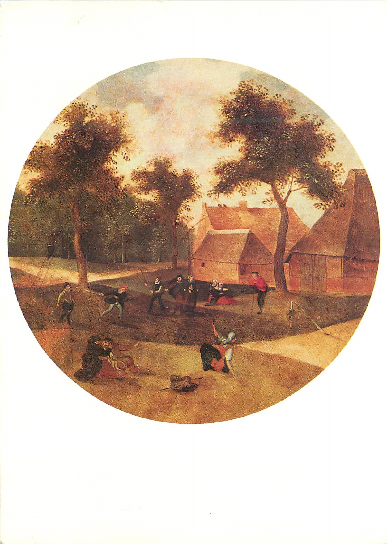 Jeux de campagne — scène de village — éditeur non visible