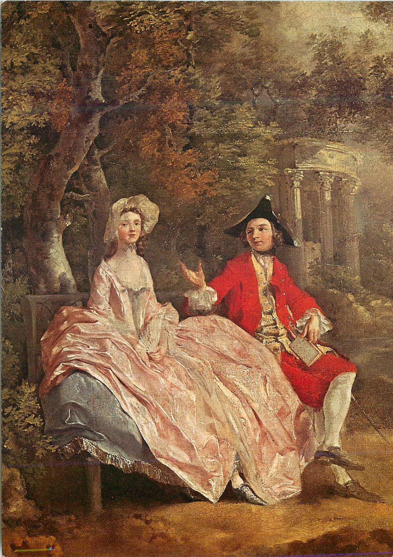CPM Paris Musee du Louvre Thomas Gainsborough (1727 1788) Conversation dans un Parc