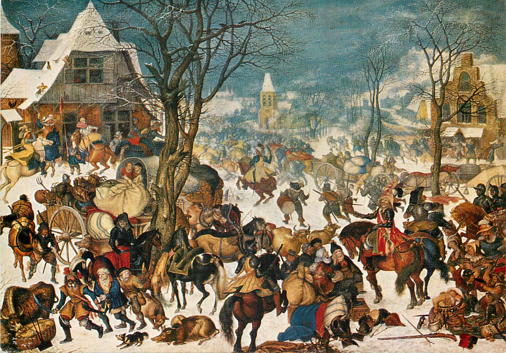 CPM Courtrai Musee Communal Savery Roelant le Sac d'un Village