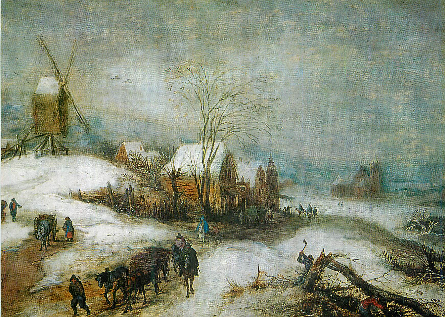 CPM Paysage d'Hiver Jan Brueghel (1568 1625)