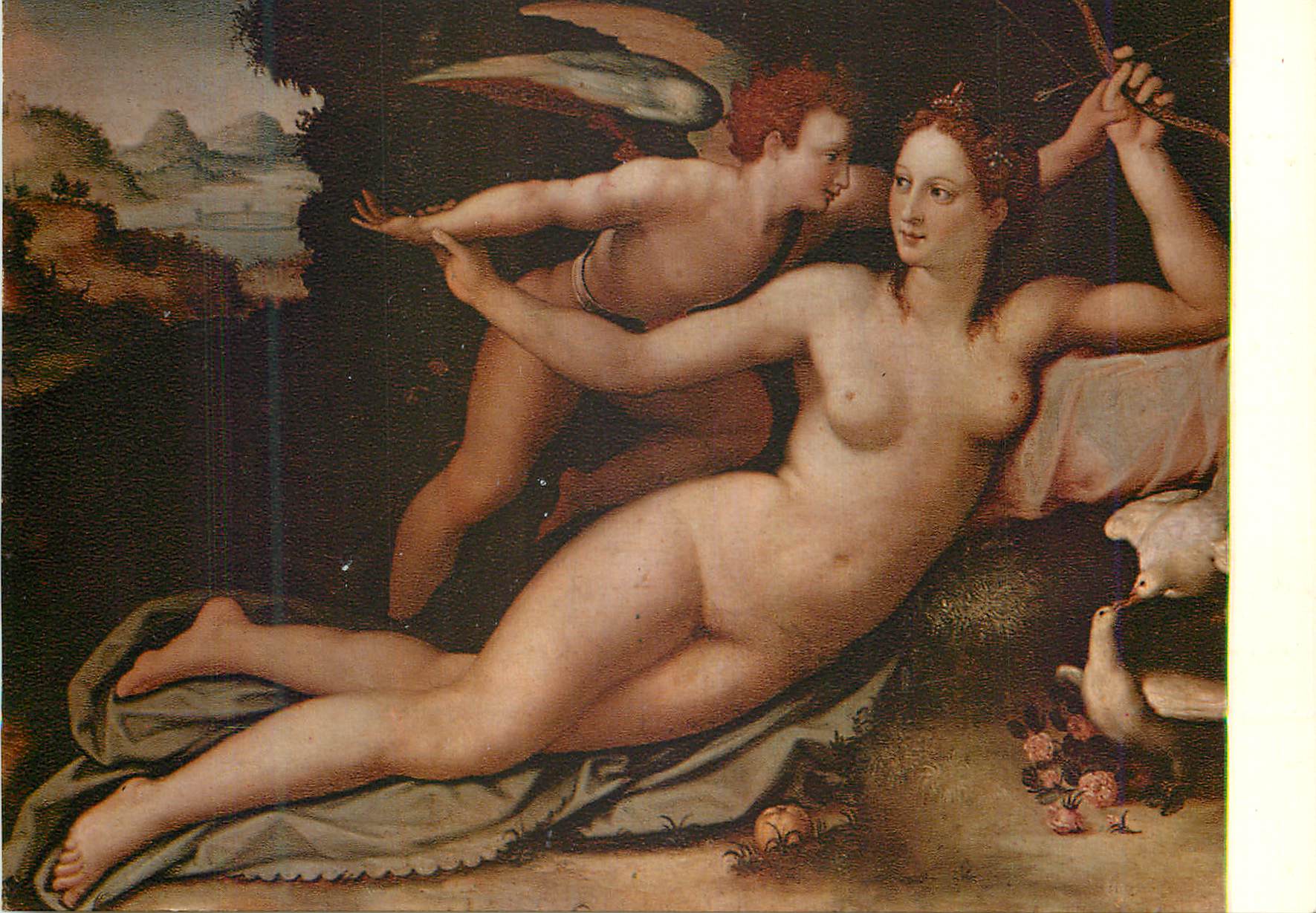 CPM Florence Galleria Uffizi Allori Venus et Amour