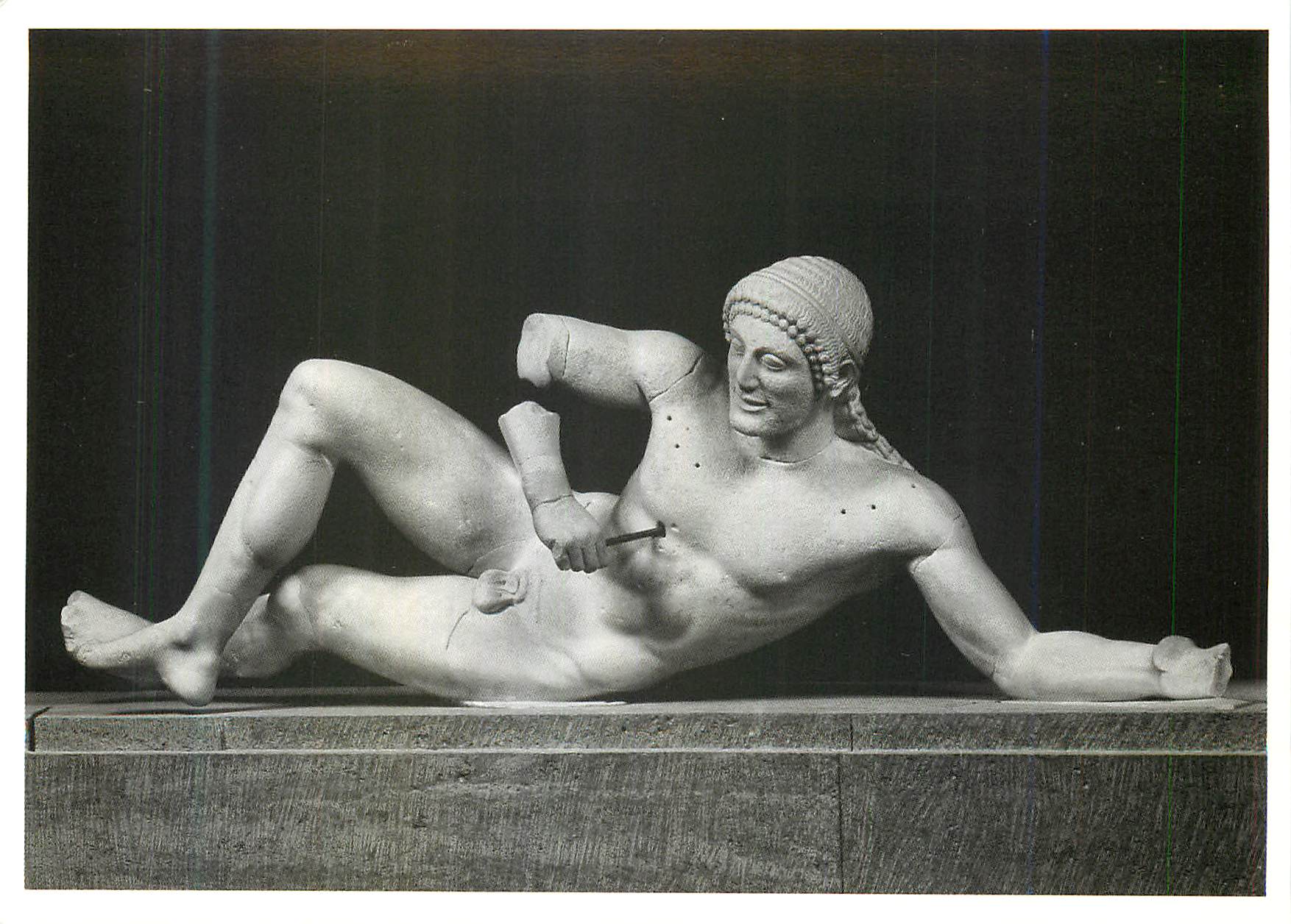 Statue de l'athlète grec — Musée du Louvre — éditions de la Poste