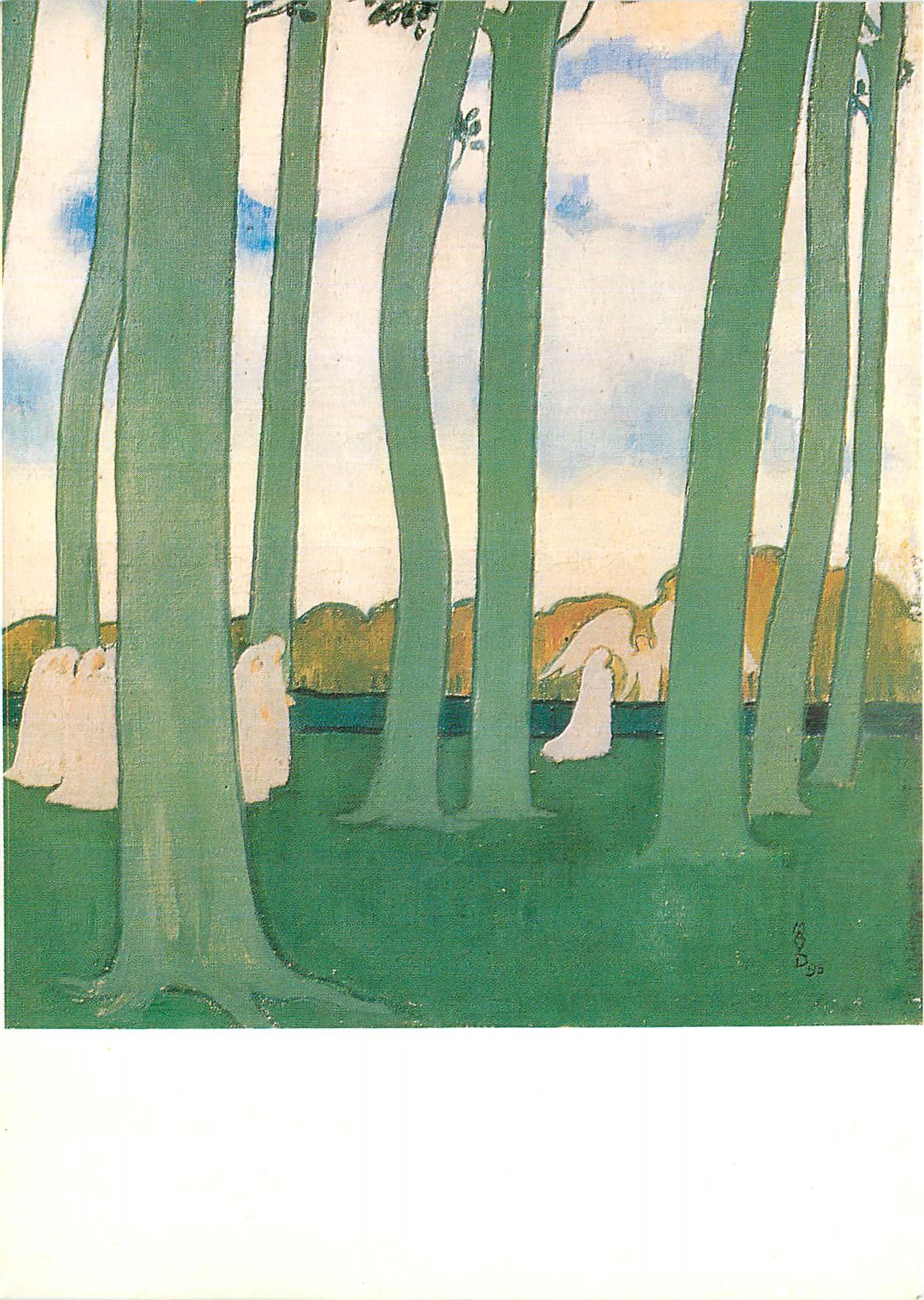 CPM Maurice Denis Paysage aux Arbres Verts (1893) Collection Dominique Denis