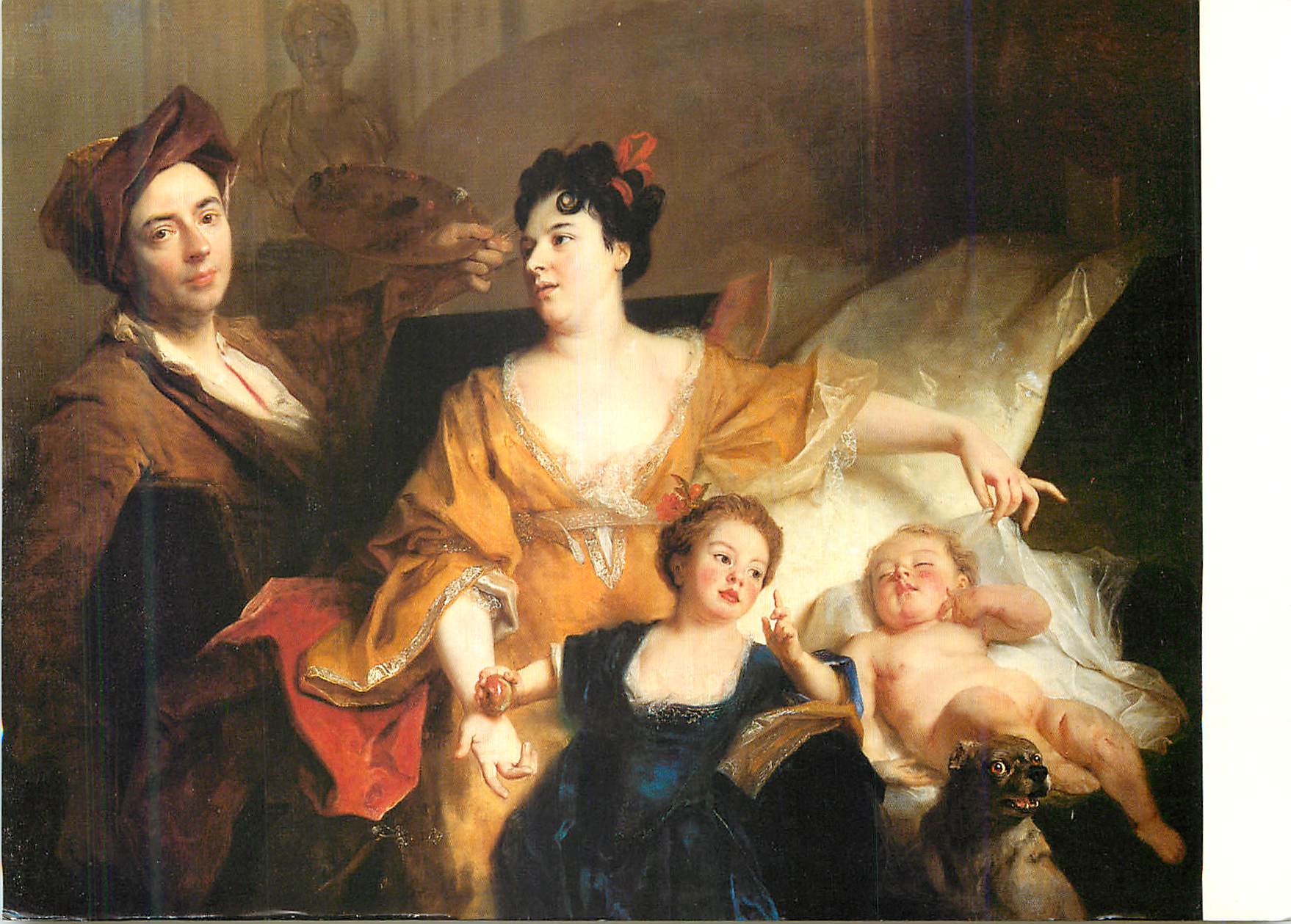 CPM Nicolas de Largilliere (1656 1746) Portrait de la Famille du Peintre