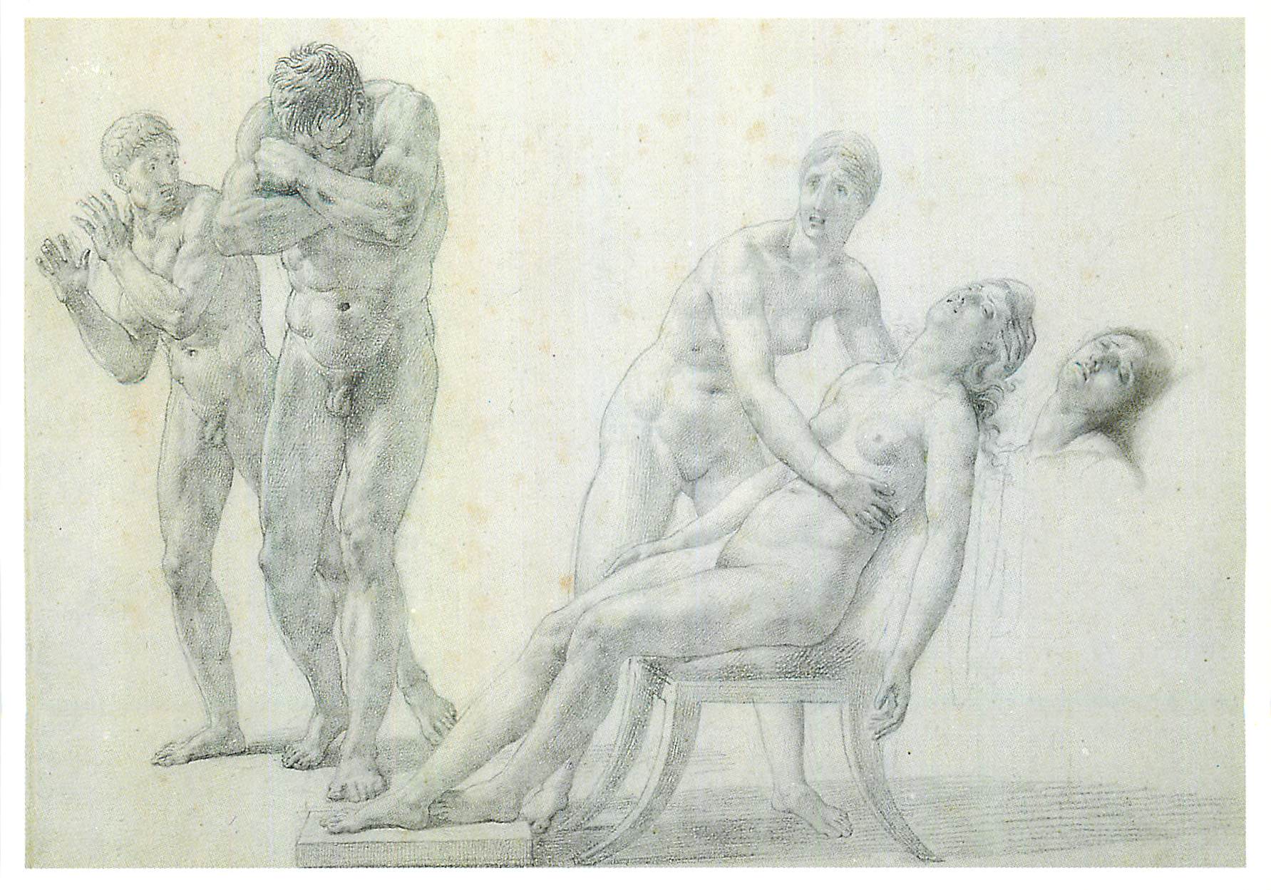 CPM Louvre Departement des Arts Graphiques Girodet 1767 1824 La Mort de Phedre