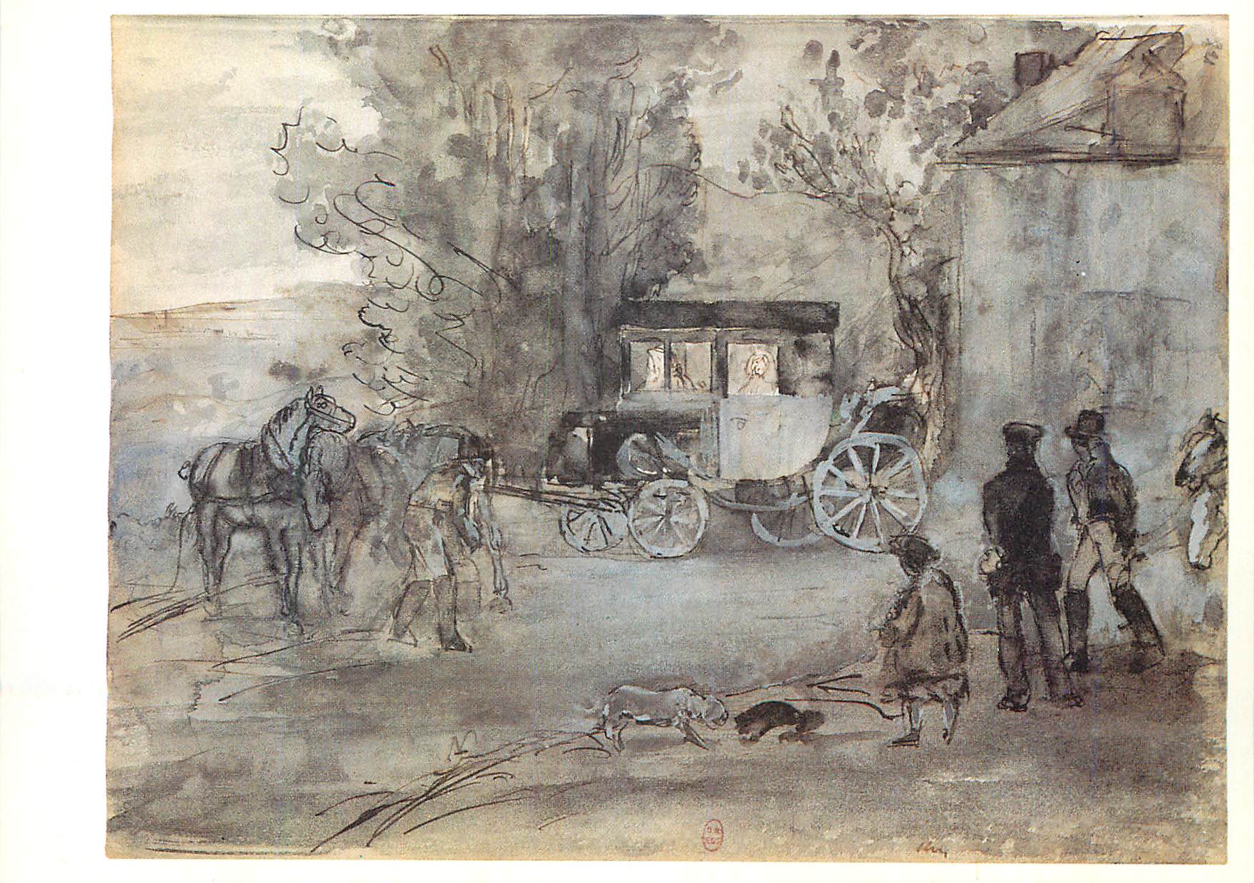 CPM Paris Bibliotheque National Edgar Degas Centre Culturel du Marais