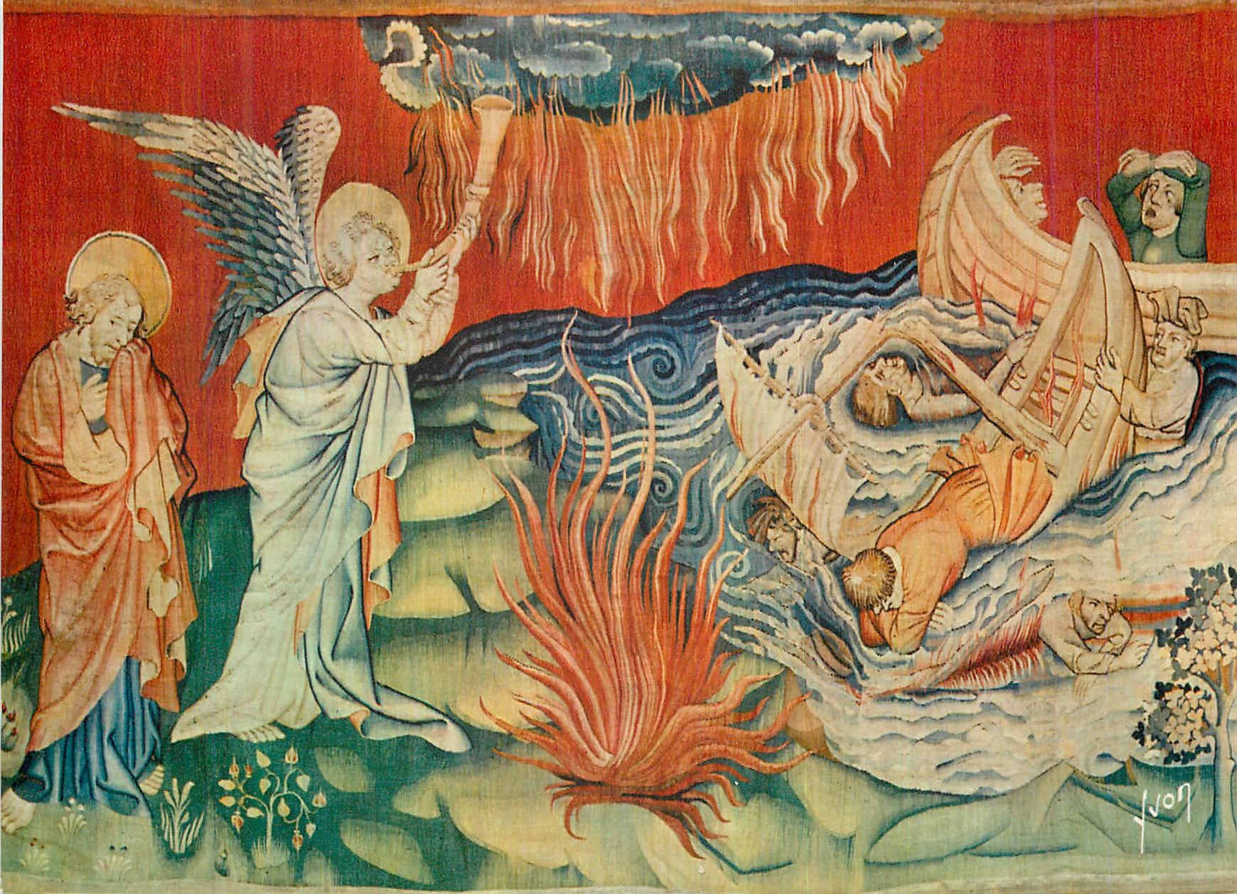 CPM Chateau d'Angers (M et L) Couleurs et Lumiere de France Tapisserie (N 21) de l'Apocalypse