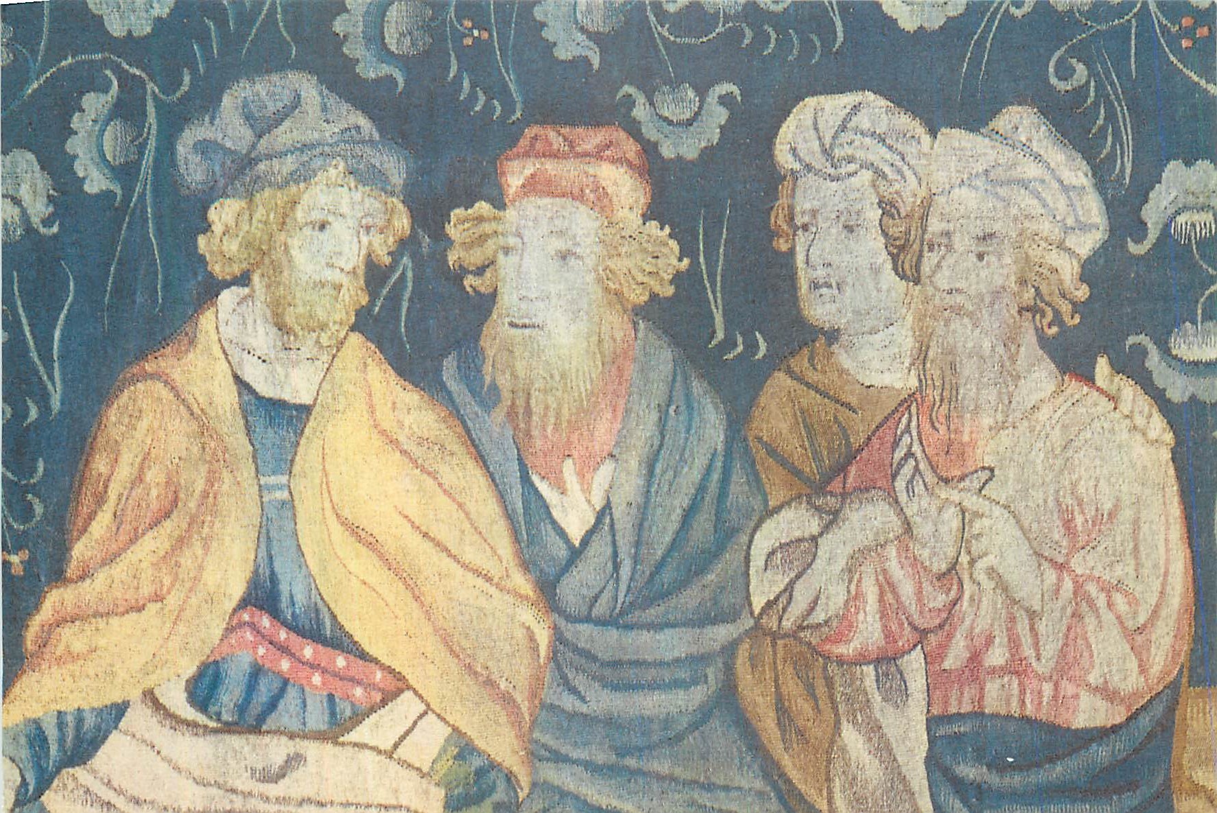 CPM Tapisserie de l'Apocalypse d'Angers Discussion sur la Resurrrection detail