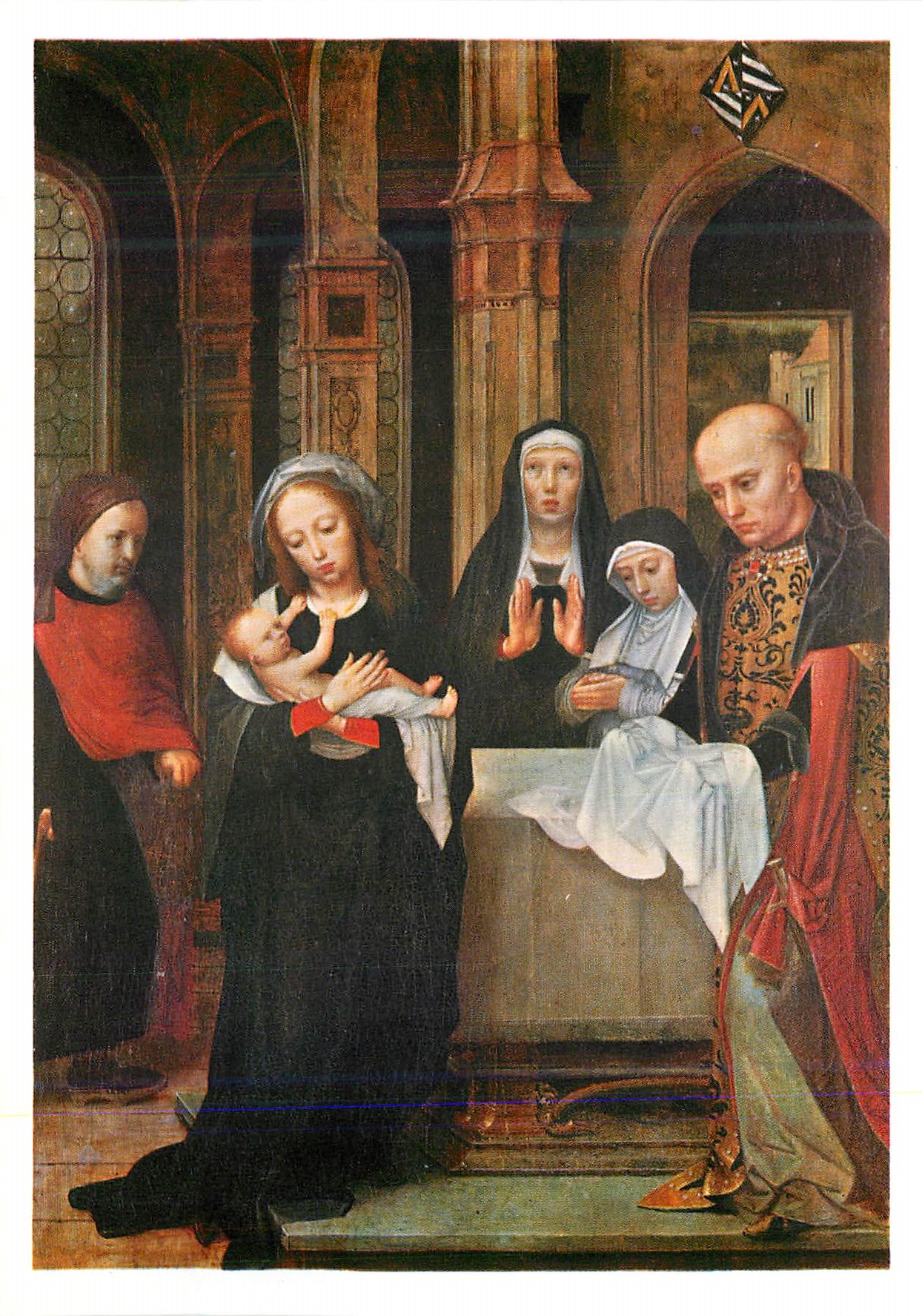 CPM Cathedrale Saint Sauveur Bruges La Presentation de Jesus au Temples Adriaan Ysenbrant