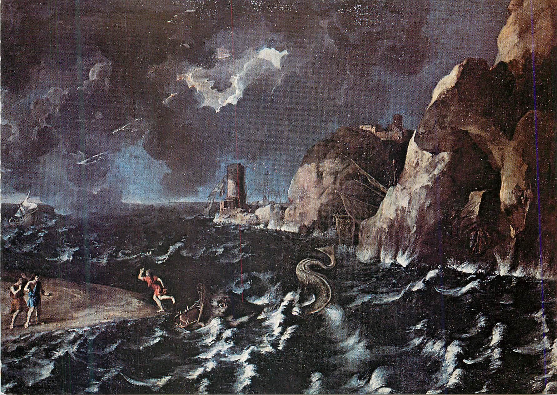 CPM Rouen Musee des Beaux Arts Gaspard Dughet (1615 1675) Jonas et la Baleine