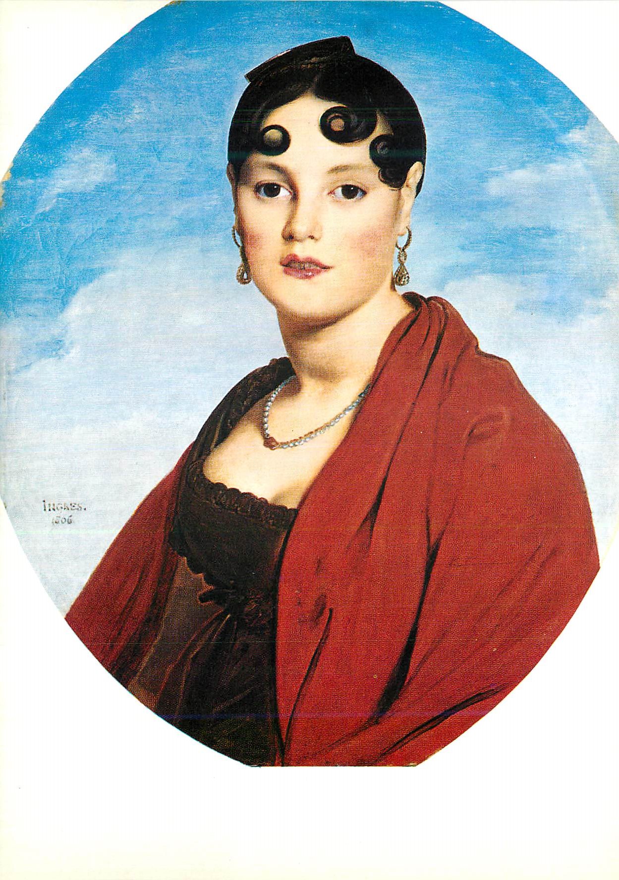 CPM Rouen Musee des Beaux Arts J A Ingres (Portrait de Madame Aymon)