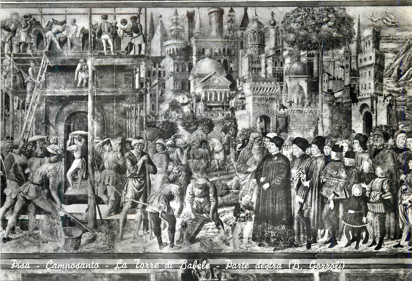 CPM Pisa Cimetiere la Tour de Babel Cote Droit