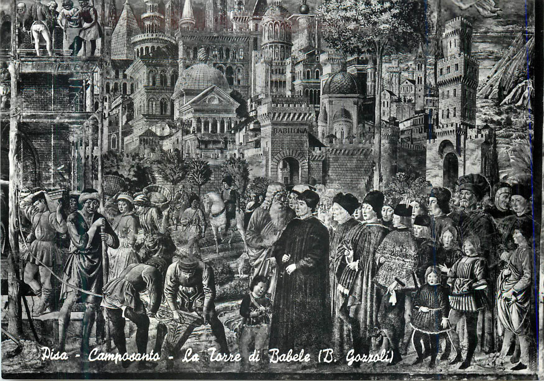 CPM Pisa Cimetiere la Tour de Babel