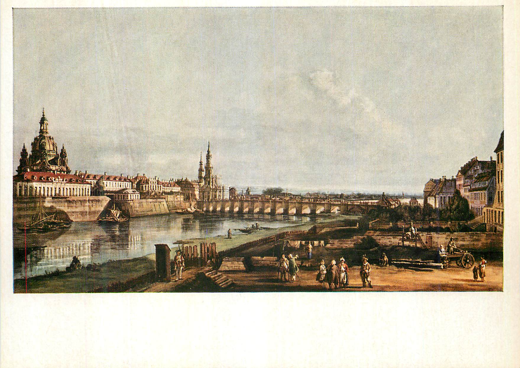CPM Vue de Dresden Bernardo Belotto 1720 1780 Canaletto